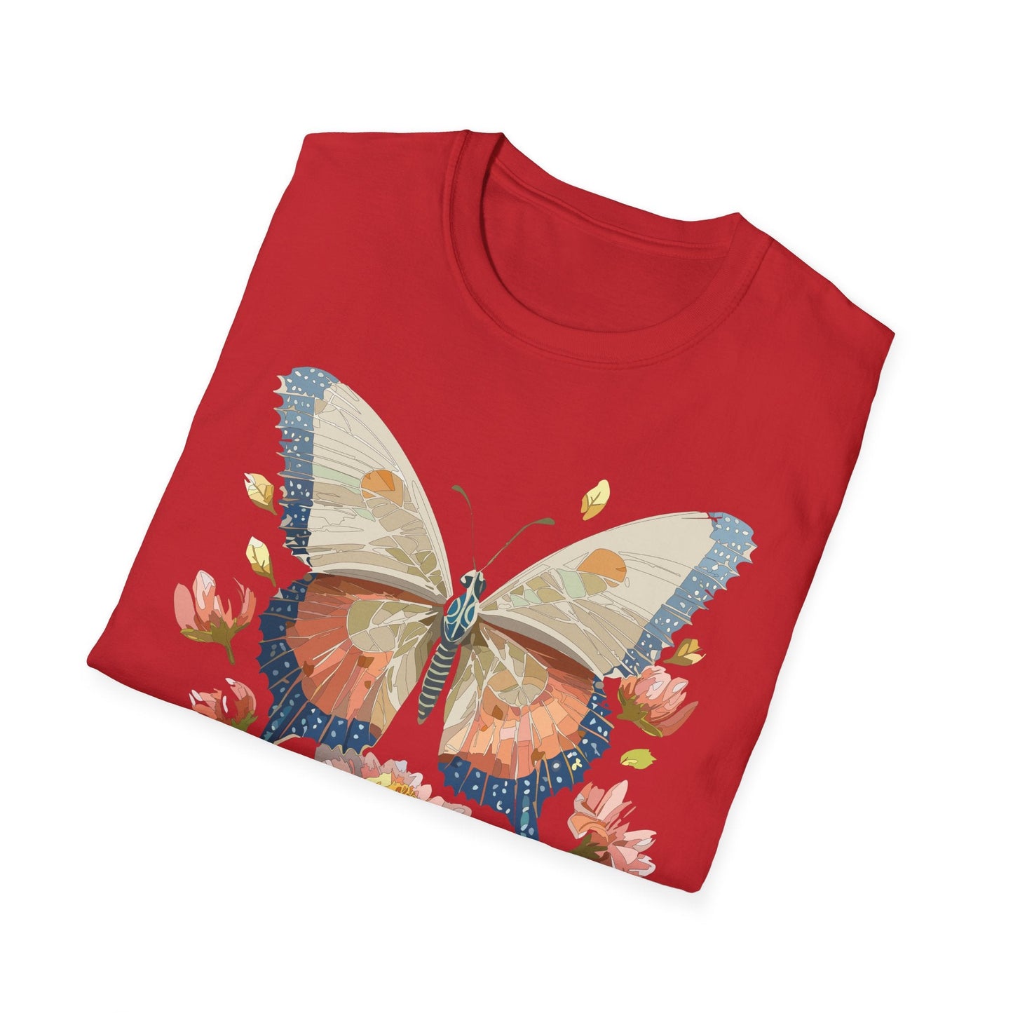 Butterfly Shirt Unisex Softstyle T Shirt Gildan 64000 100 Cotton Monarch Butterfly Gift