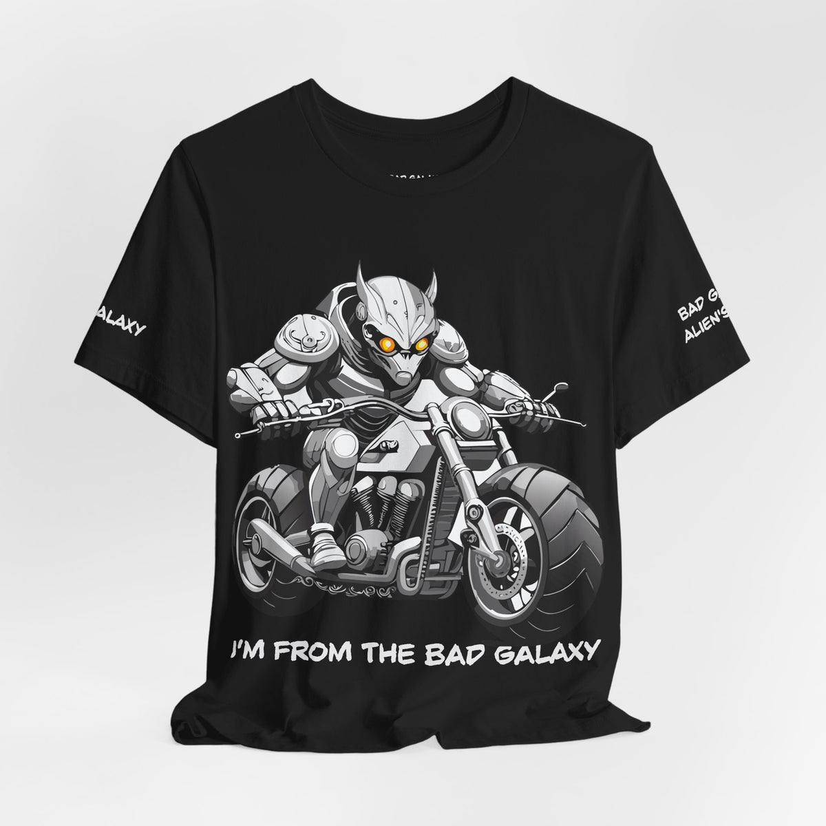 Alien Graphic Unisex Cotton Bella+Canvas Tee with Art Design b79