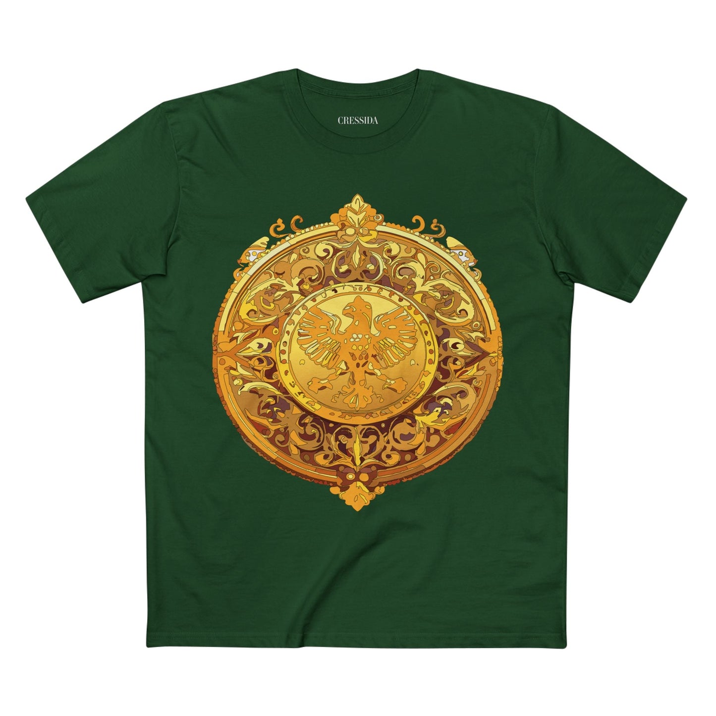 Antique Gold Coin Graphic Design T-Shirt Unisex 100 Cotton With Golden Print Artwork Tee 26