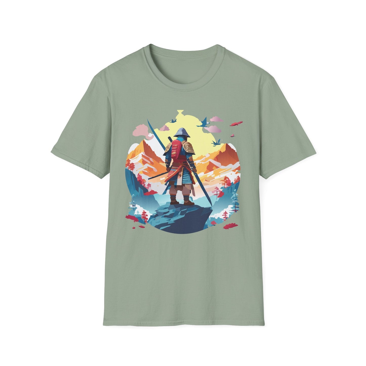 Samurai Shirt Unisex T Shirt Gildan Softstyle 64000 Cotton Tee For Everyday Comfort