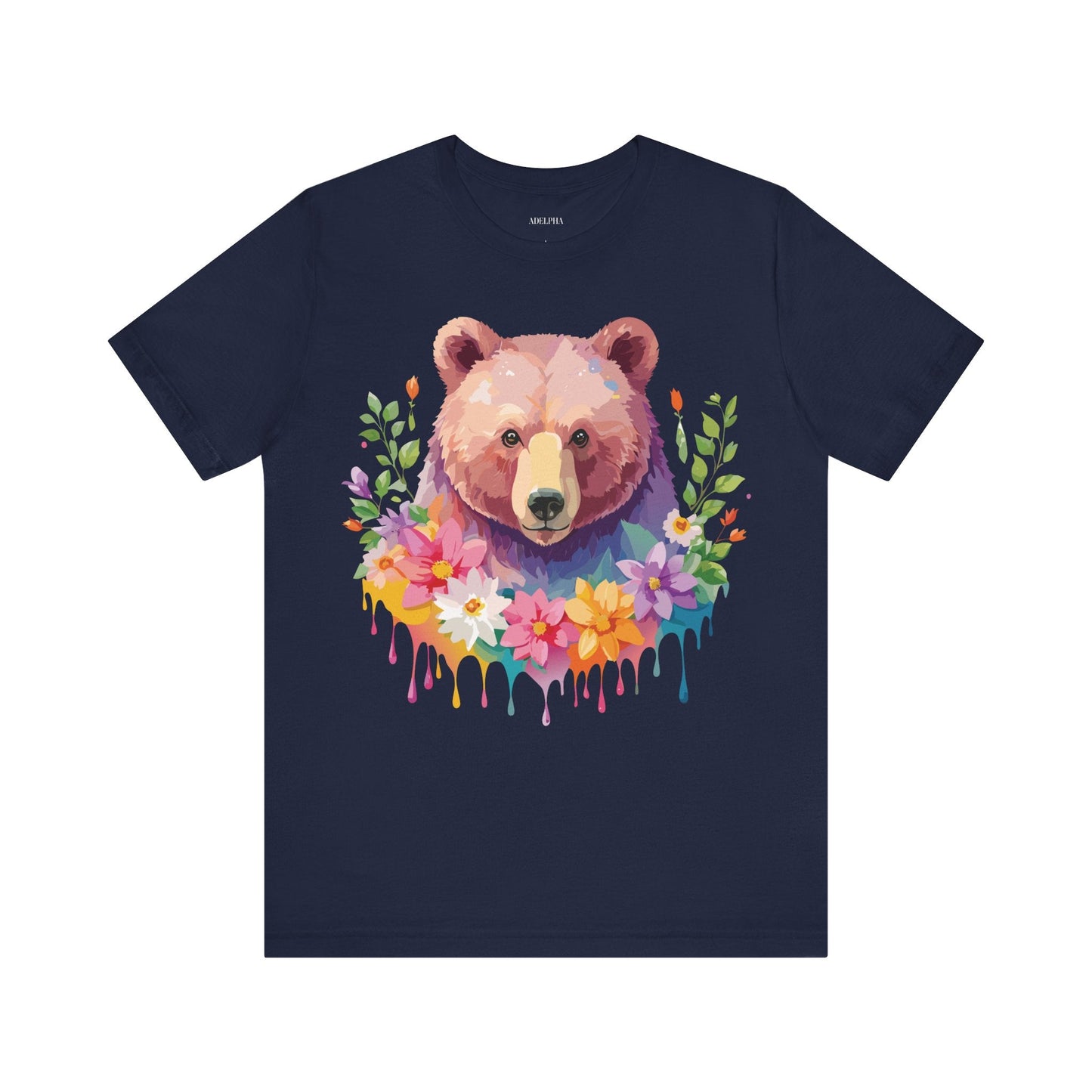 Bear Graphic T Shirt By Adelpha Unisex Short Sleeve Art Design Tee
