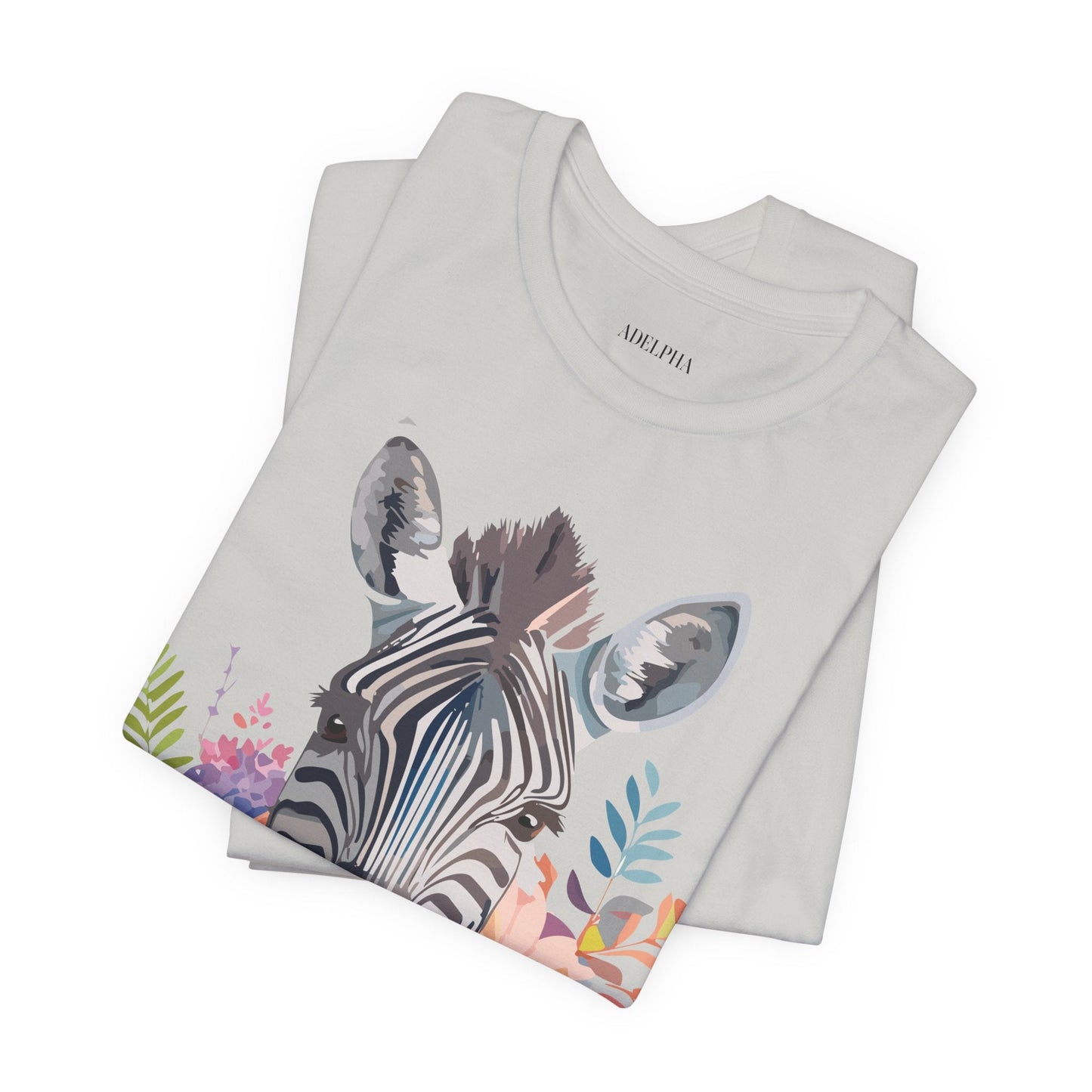 Zebra Graphic Unisex 100 Cotton Vintage Animal Art T-Shirt 1