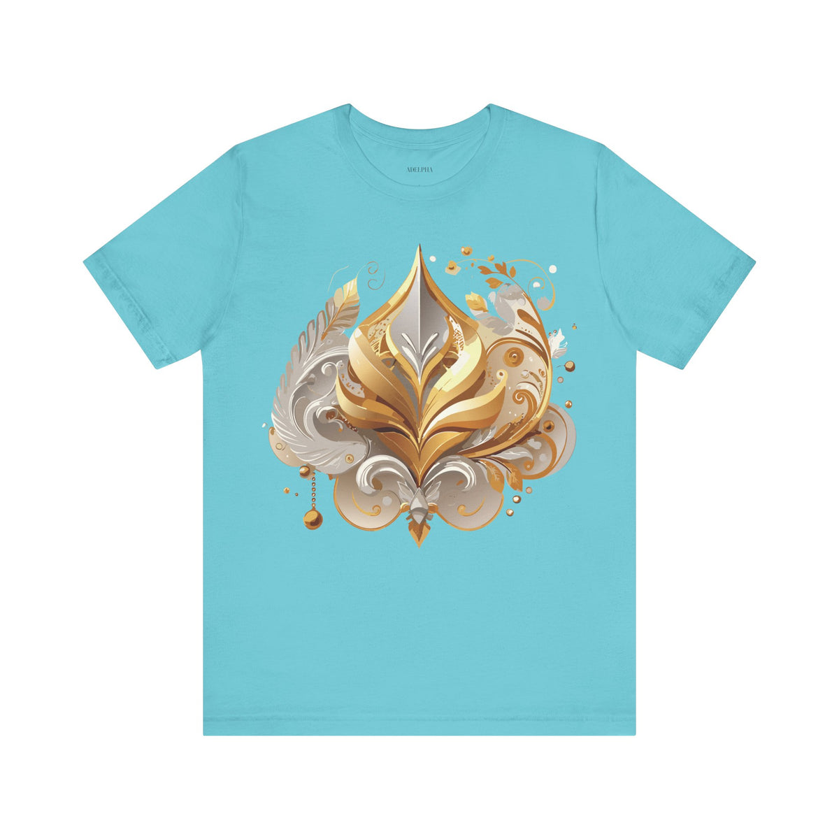 Jewelry Graphic Unisex Cotton Bella+Canvas Tee with Gemstones Art Design m31