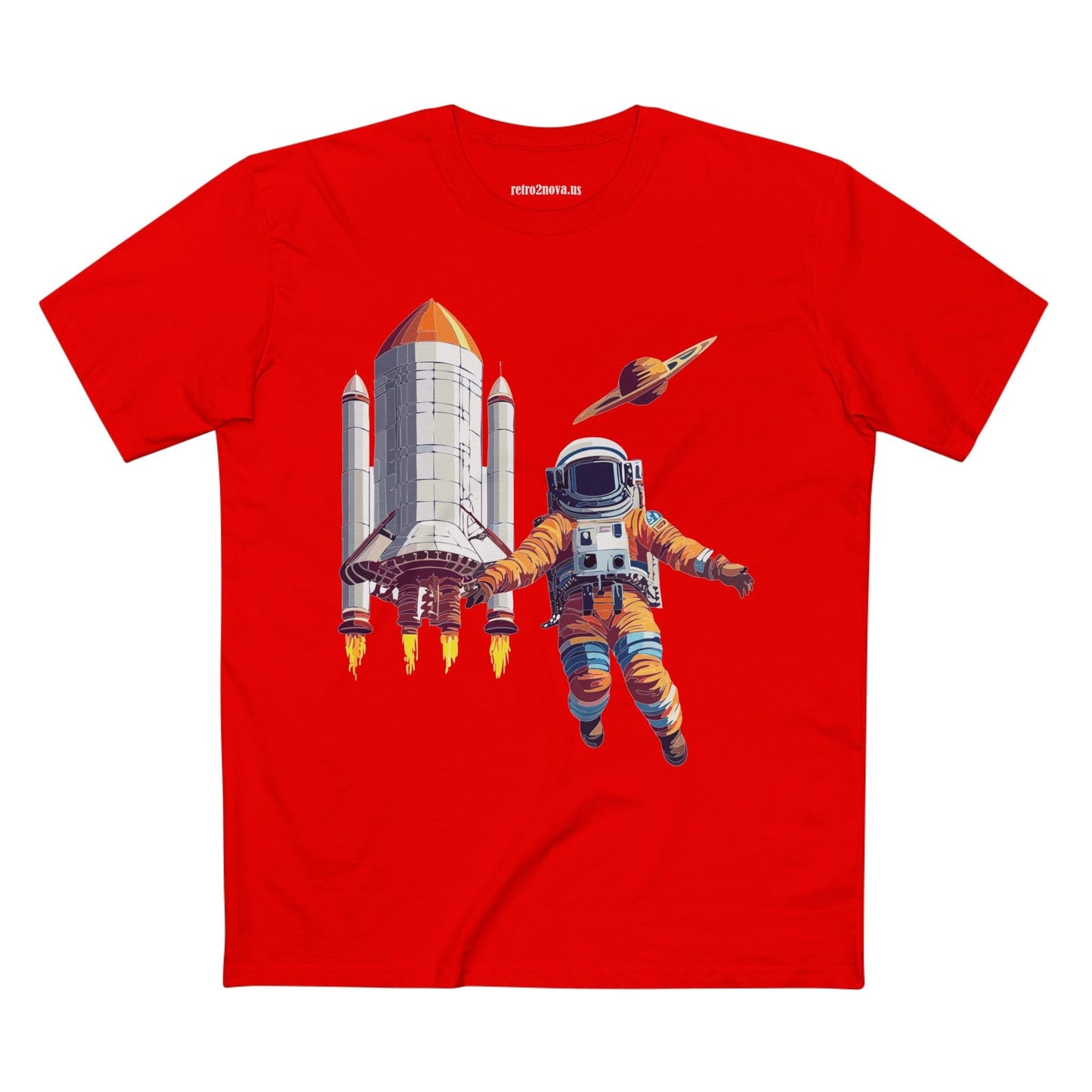 Cosmos Shirt Astronaut Tee CS 7 Unisex Premium Cotton Staple Tee Retro2Nova Art Original Art Design