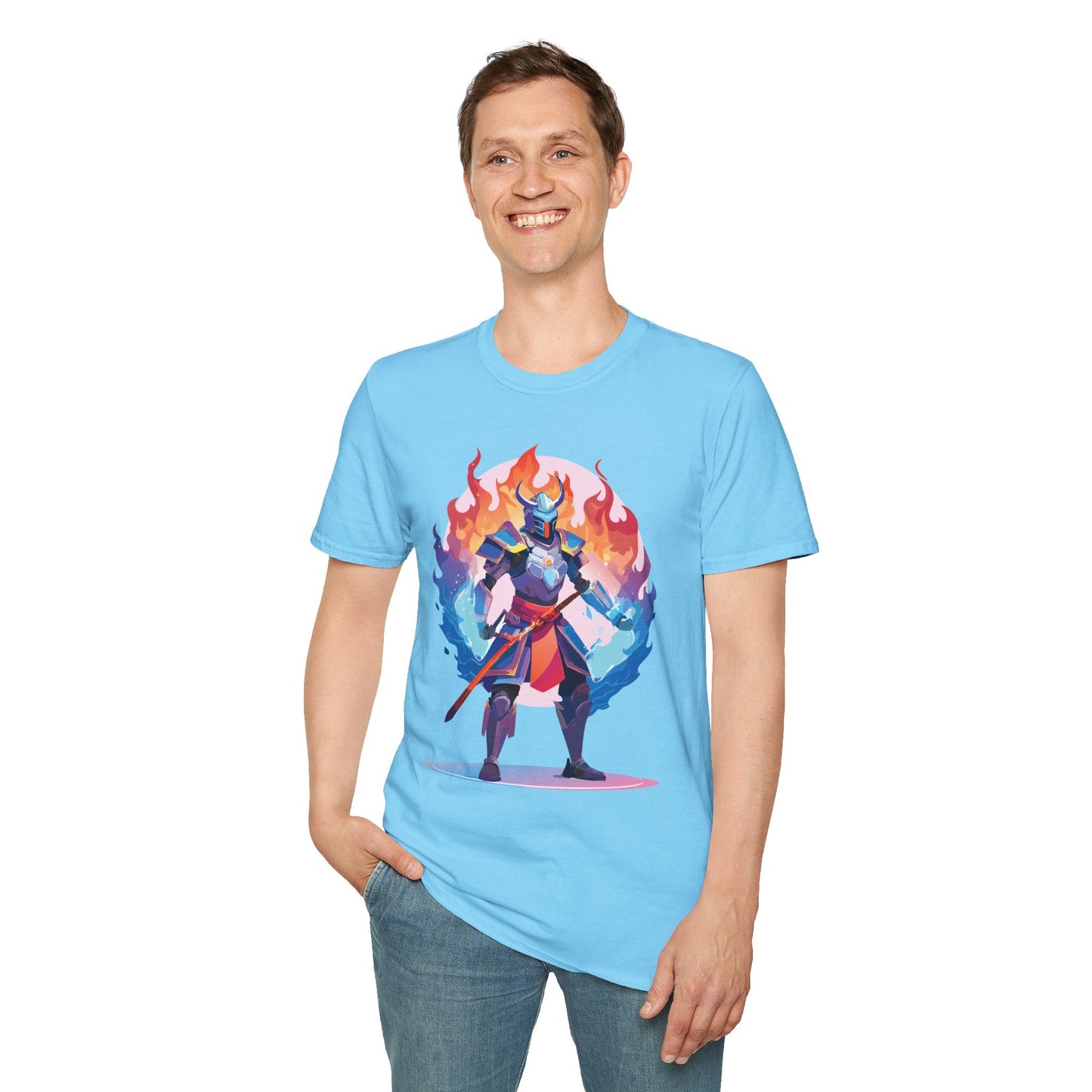 Samurai Shirt Unisex Gildan Softstyle 64000 Tee 100 Percent Cotton Comfortable Tee