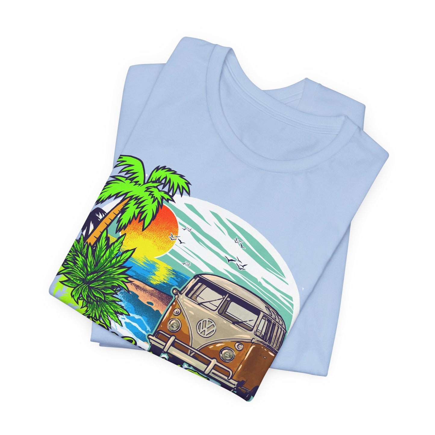 Old Bus Retro Poster Graphic Design Tee, Old Bus Shirt, Vintage Tees, Art Design T-Shirt, Graphic Tee, Retro Art Shirts