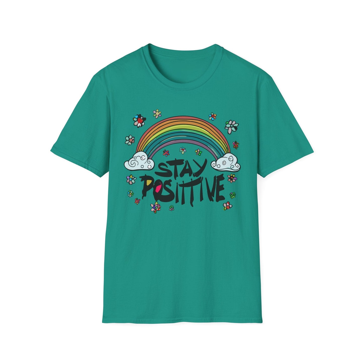Positive Slogan T Shirt Unisex Softstyle Tee With Positive Words And Good Quotes Gildan 64000
