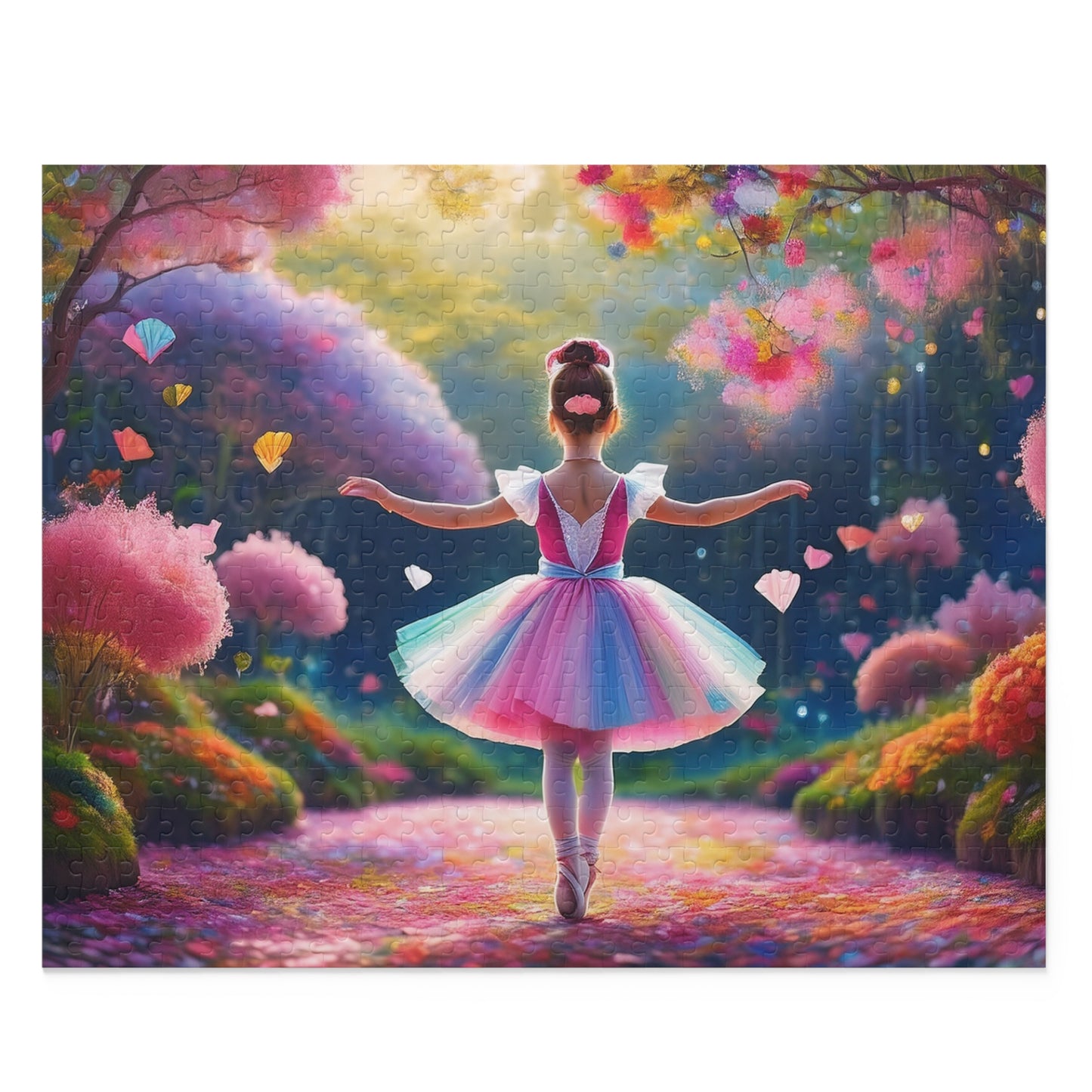 Ballerina Puzzle 500-Chipboard Pieces in Box | Kids Puzzles Size: 16" x 20",  Ages 9+ and Family pn19