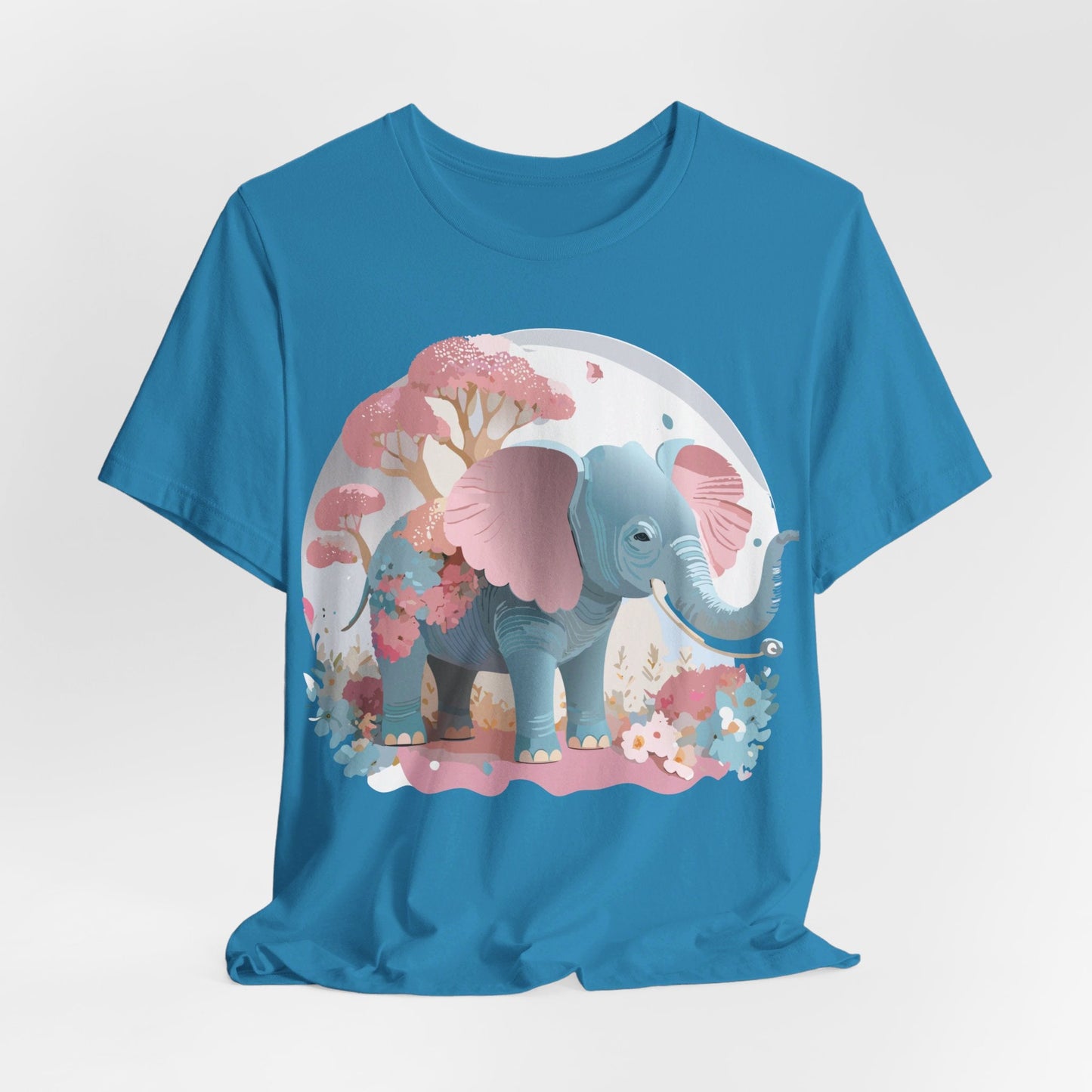Adelpha Graphic Tee Unisex Vintage Inspired Artwork Elephant Short Sleeve Shirt Premium