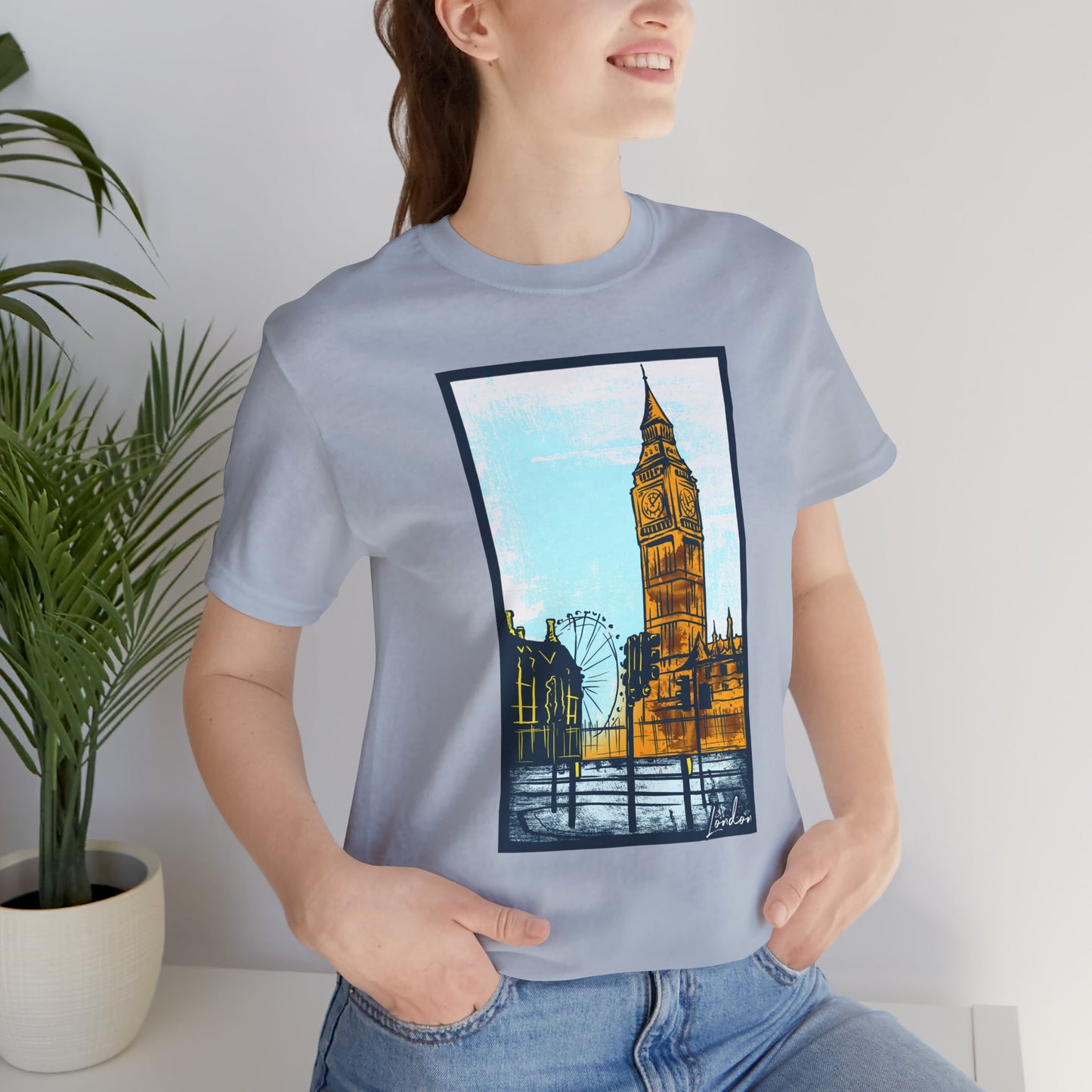 Retro Poster London Graphic Design Tee, London Shirt, Vintage Tees, Art Design T-Shirt, Graphic Tee, Retro Art Shirts