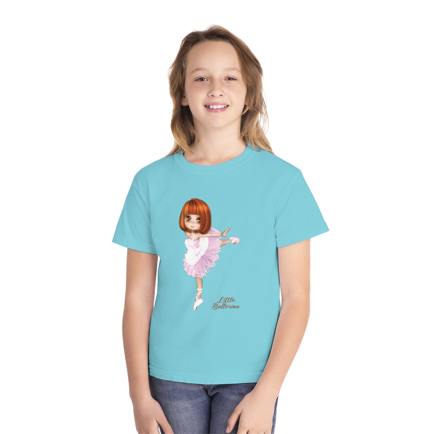 Youth Tee Shirt with Little Ballerina