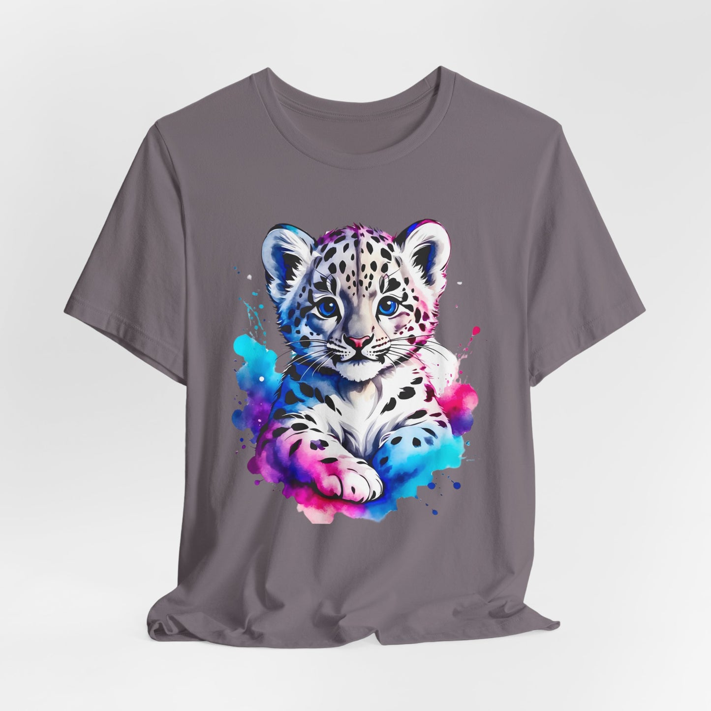 Baby Leopard Shirt, Cute Leopard Tee Shirt, Animal T-Shirt, Gepard Top, Animal Tees, Art Design T-Shirt, Graphic Tee