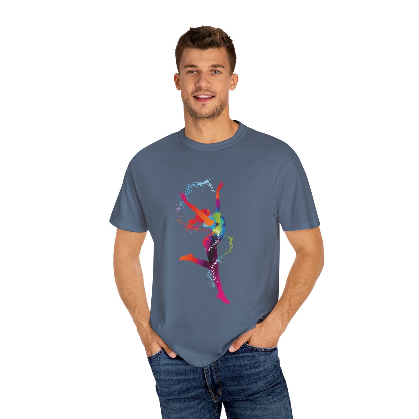 Unisex T-shirt with sports art design