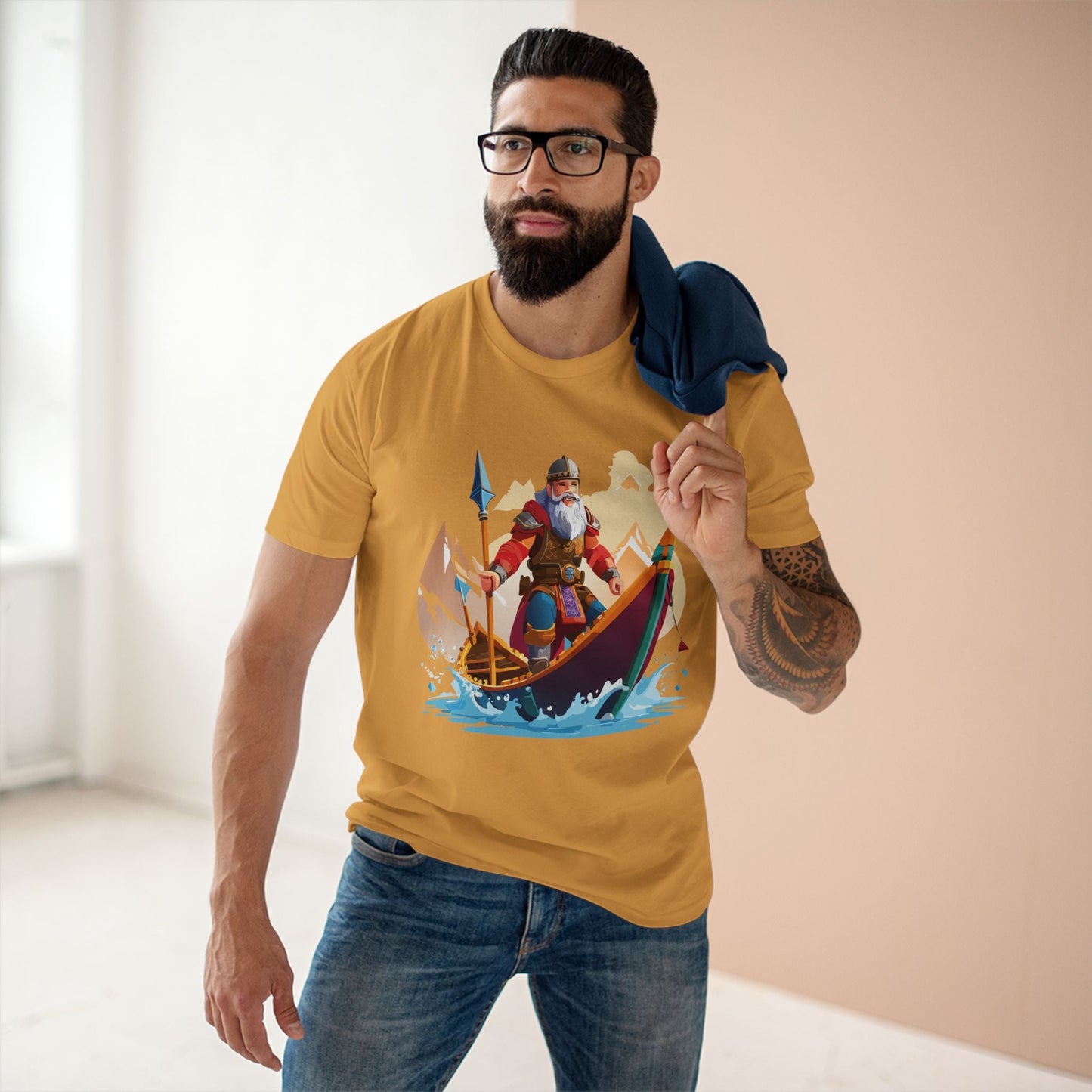 Viking Graphic Unisex 100 Cotton Staple Tee 6