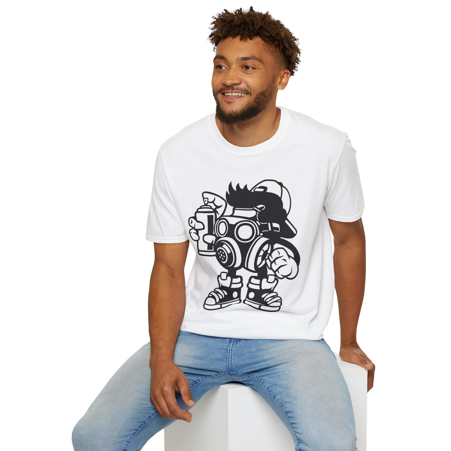 Cartoon T Shirt Unisex Animation Tee Funny Art Design Gildan Softstyle 64000 Ring Spun Cotton