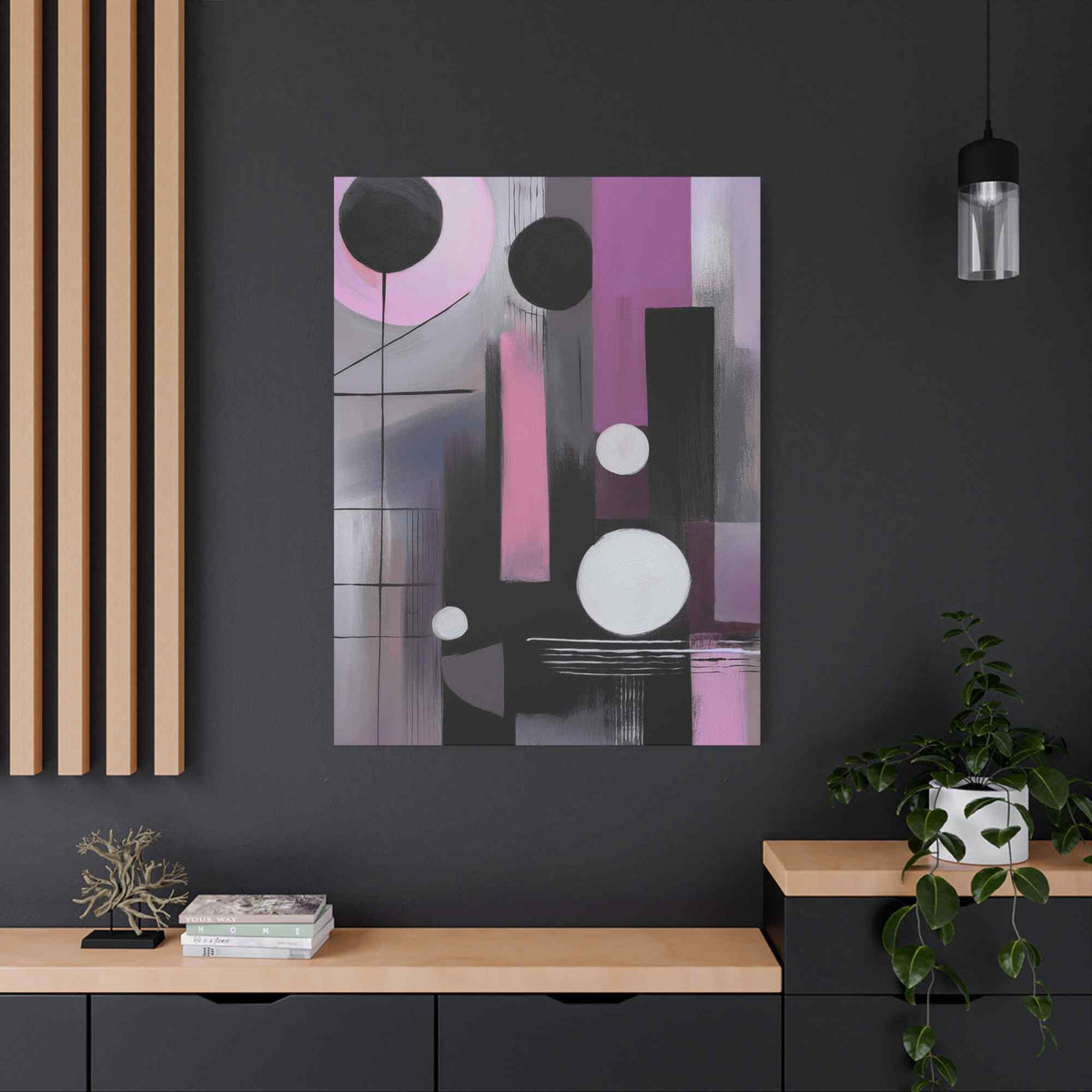 Abstract Geometric Painting Print Canvas 20x24,20x30,24x30 24x32,24x36,30x40 32x48,36x48,40x60 Pine-Wood Inner Frame ABS-44