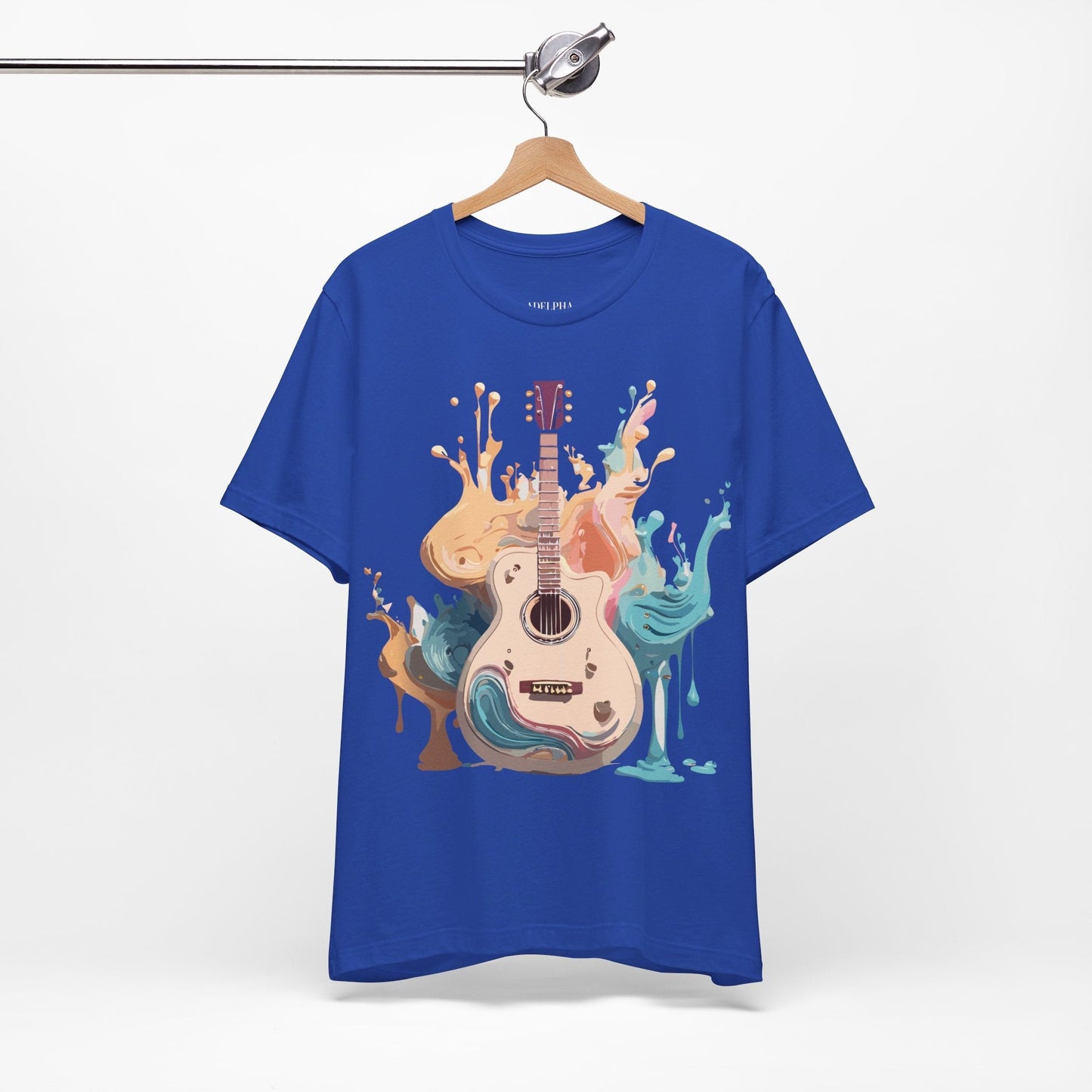 Music Graphic Unisex 100 Cotton Vintage Art with Musical Elements Tee 67