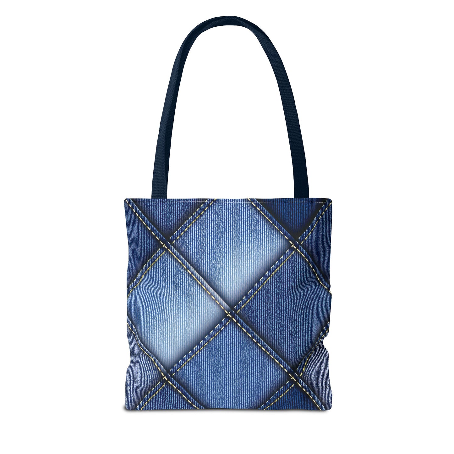 Denim Fabric Imitation Print Unisex Canvas Bag Poly Spun 3 Sizes Tote Bag 101