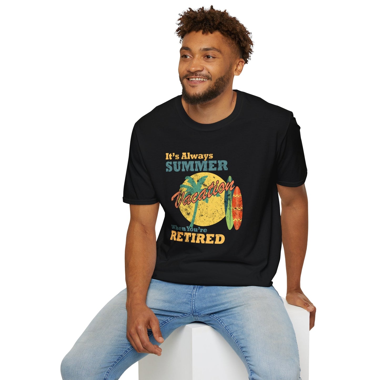 Summer Unisex T Shirt With Art Design Gildan Softstyle 64000 100 Percent Cotton Tee