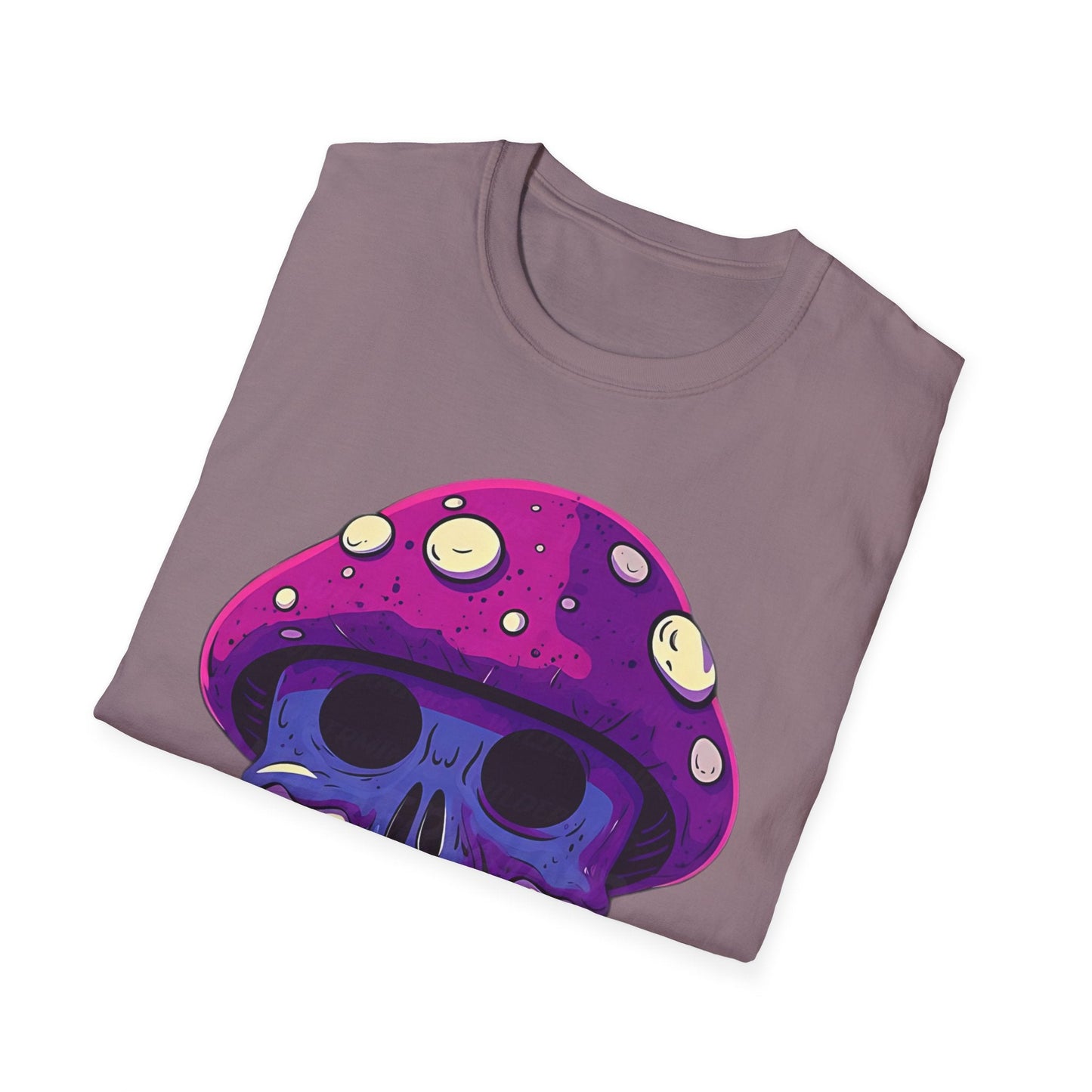 Funny Mashroom Graphic Unisex Softstyle Cotton With Cartoon Illustration Design 24