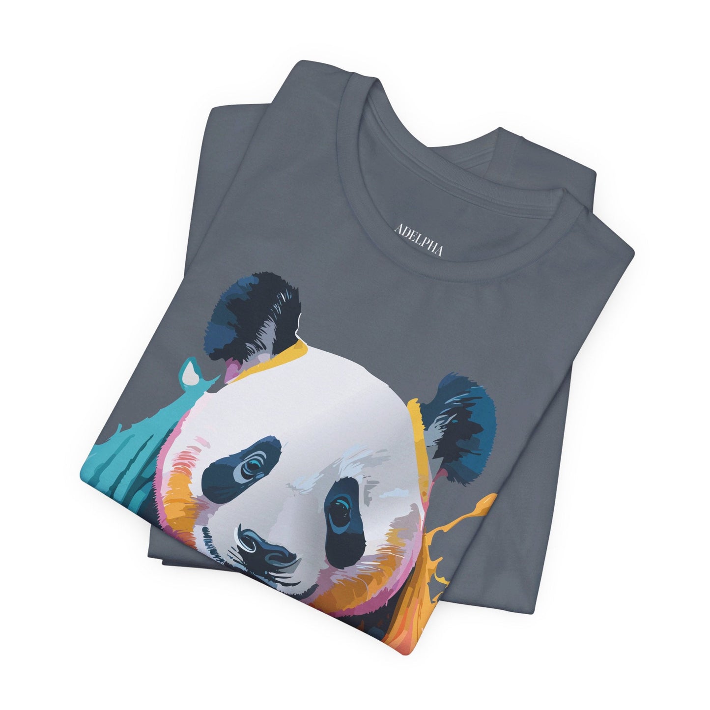 Panda Graphic T Shirt Unisex Jersey Short Sleeve Vintage Inspired Art Tee by Adelpha