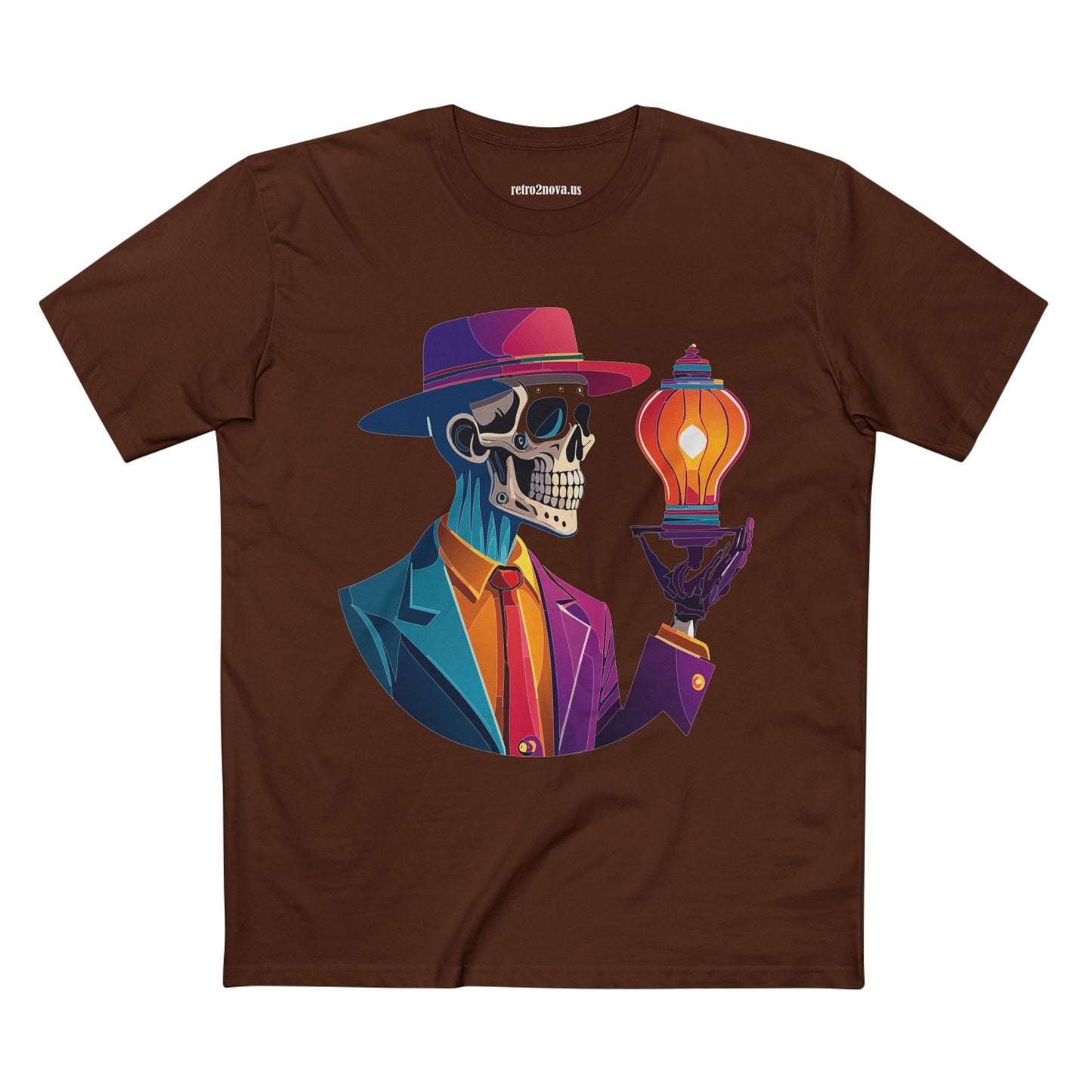 Skull Shirt Unisex Premium Cotton Tee with Original Art Design by Retro2Nova Collection