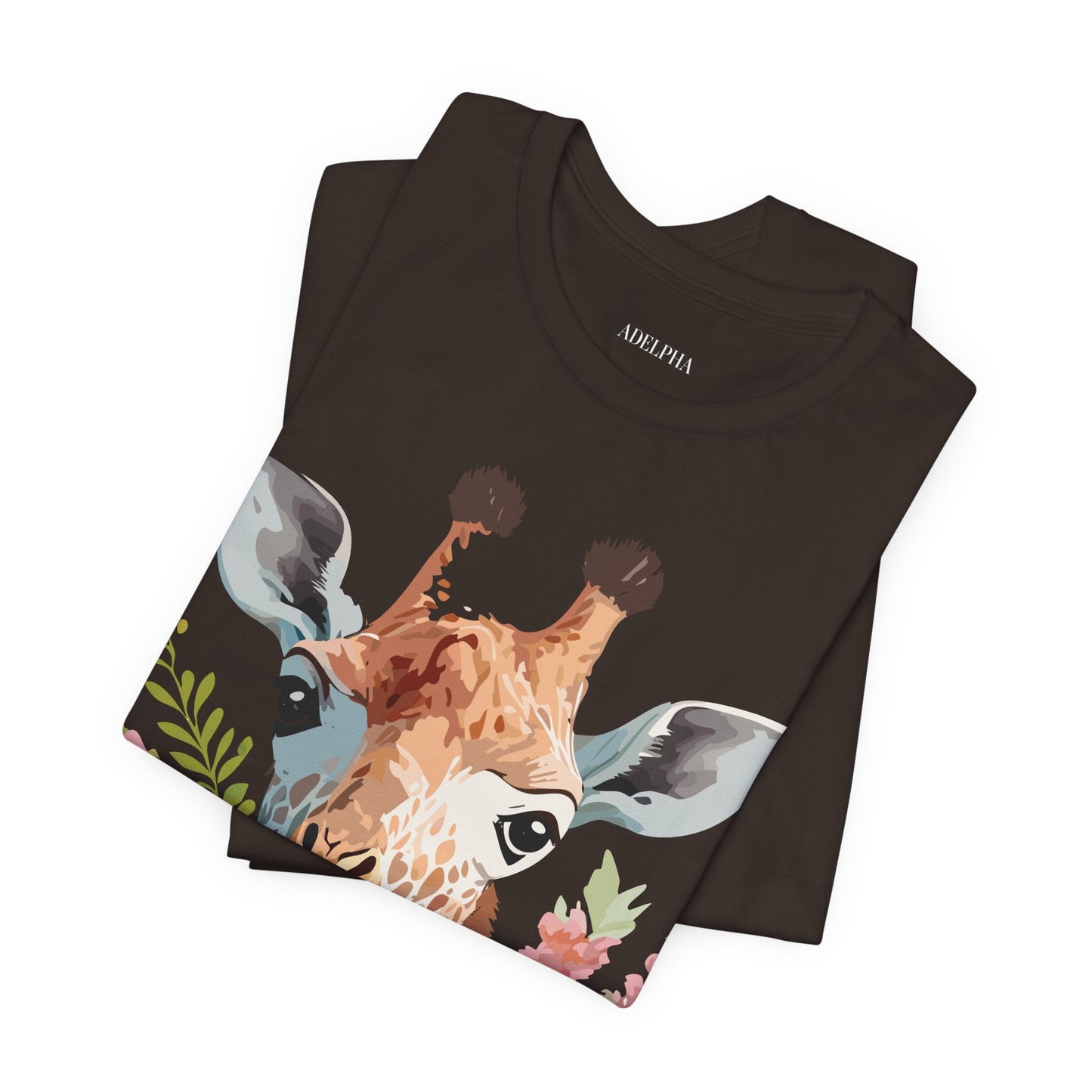 Giraffe Graphic Tee Unisex Jersey Short Sleeve Art Design From Adelpha Premium Casual Wear