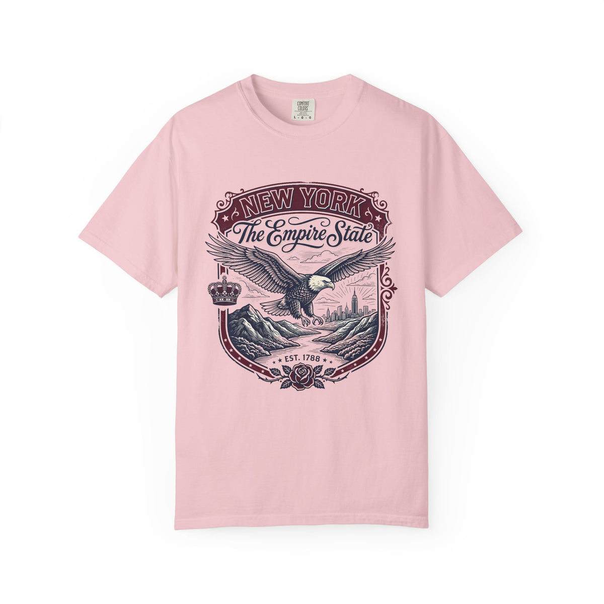 New York State Vintage Travel Tourist Graphic Tee Unisex 100 Cotton Comfort Colors T-Shirt