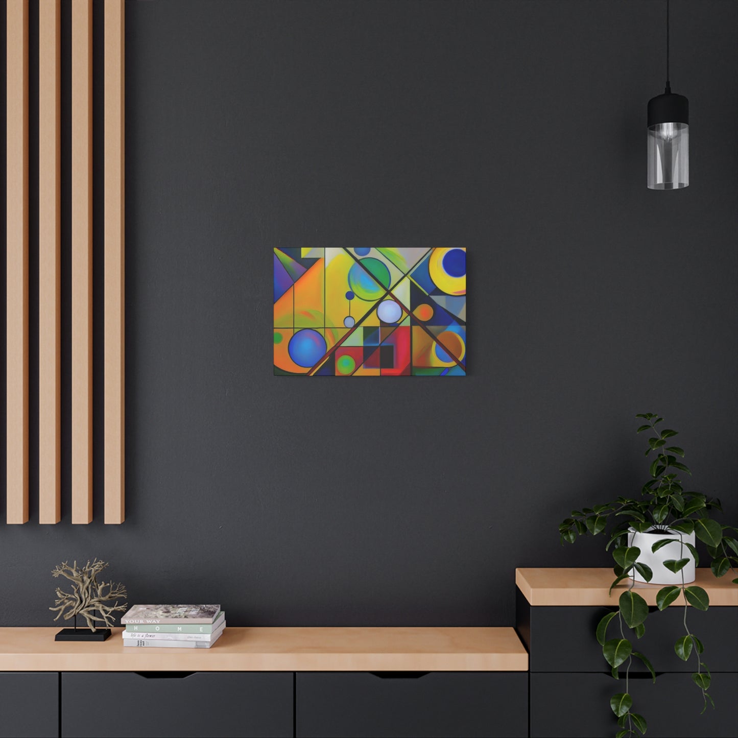 Abstract Oil Painting Print Canvas 24x16, 30x20, 36x24, 48x32, 60x40 Bright Latex Inks, Pine-Wood Inner Frame ABH-6