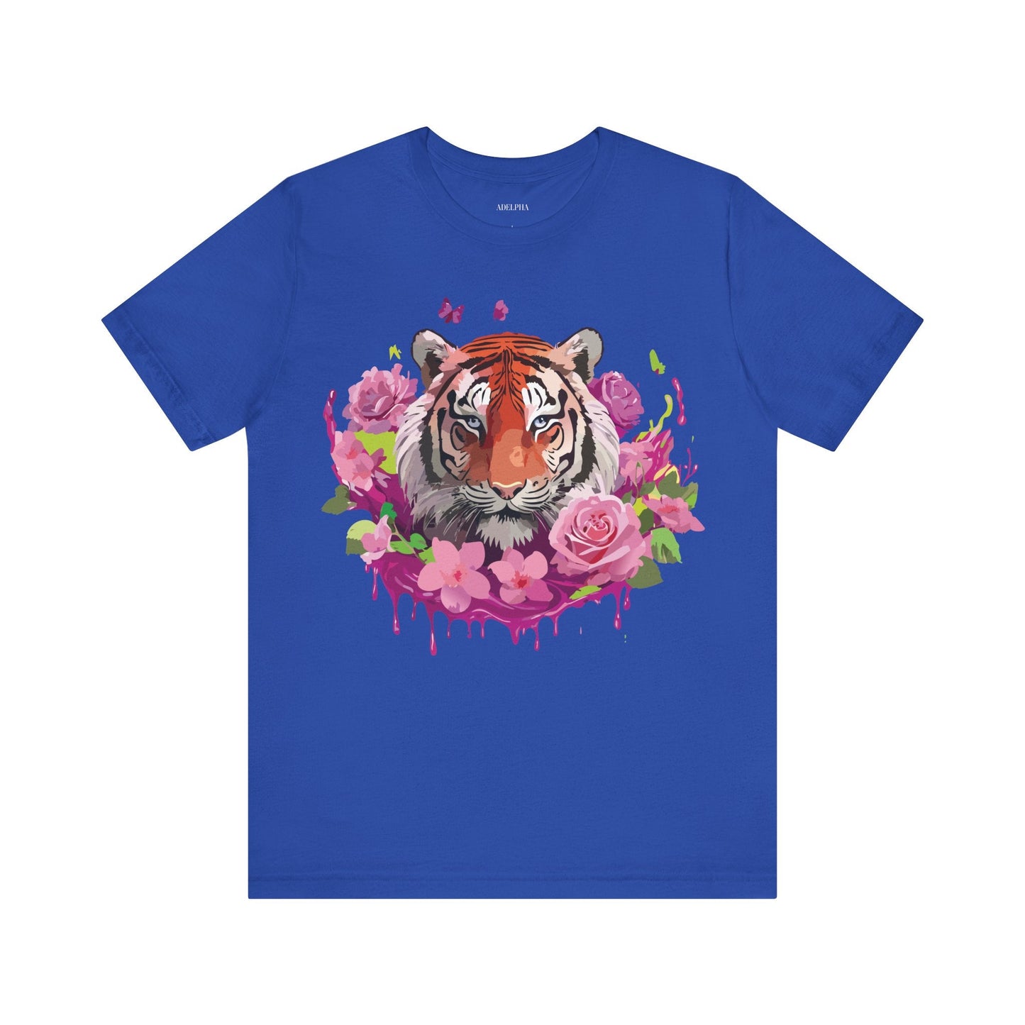 Tiger Graphic Unisex 100 Cotton Vintage Art with Animal Tee 10