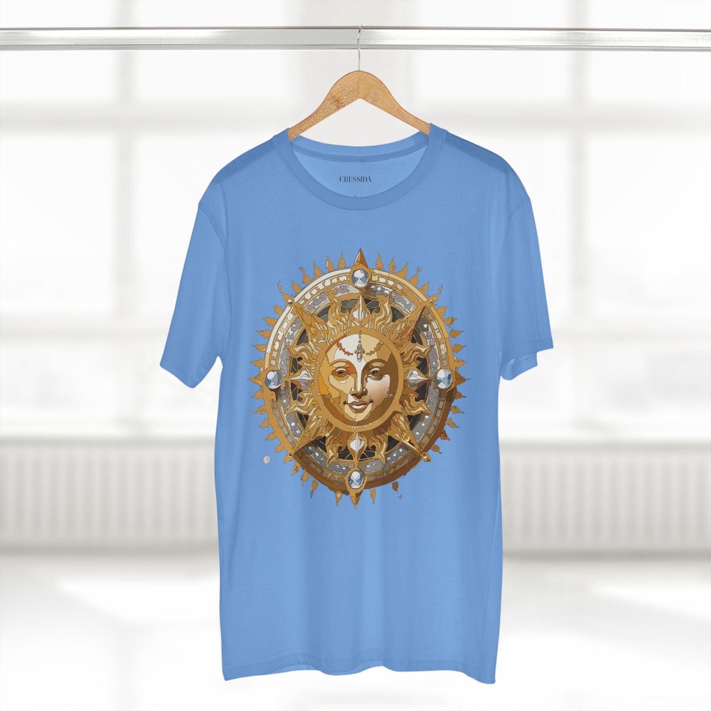 Gold Sun Graphic Unisex 100 Cotton T-Shirt with Golden Art Design 10