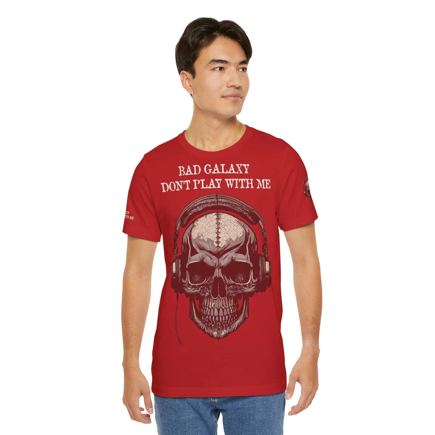 Skull T Shirt From Bad Galaxy 100 Percent Cotton Eco Friendly Made In USA With Durable Stitching