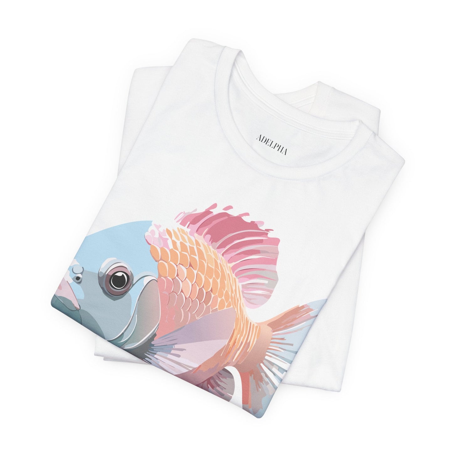 Fish Graphic Unisex 100 Cotton Vintage Artwork Tee 1
