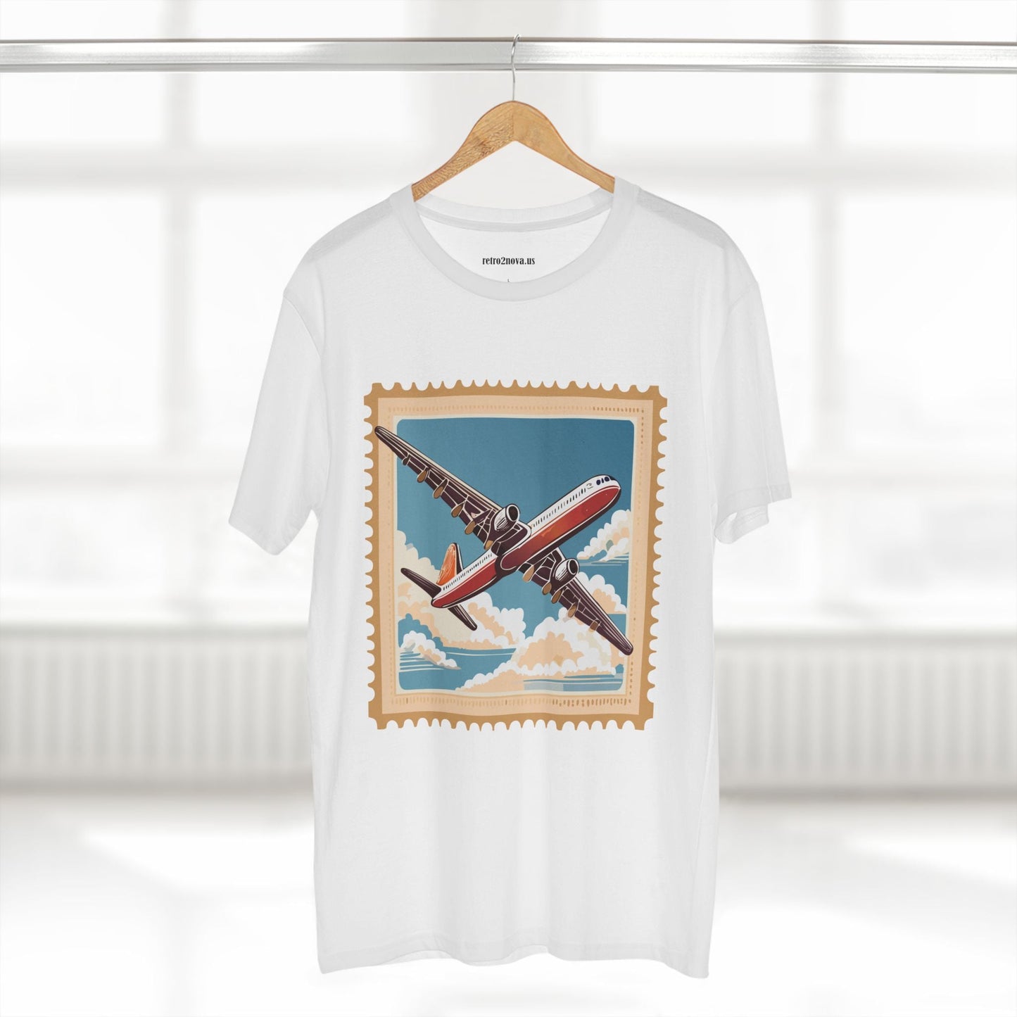 Postage Stamp Shirt Unisex Premium Cotton Tee With Original Art Design From Retro2Nova PS38