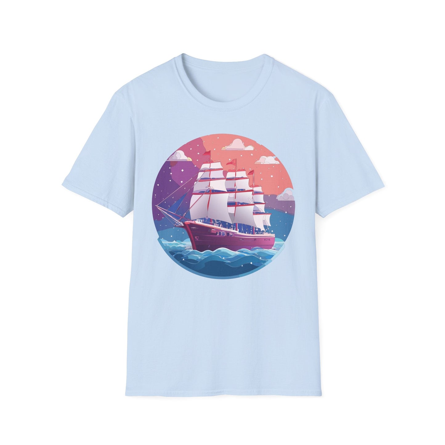 Unisex Gildan Softstyle 64000 T Shirt Ship Frigate Vessel Tee For Maritime Enthusiasts
