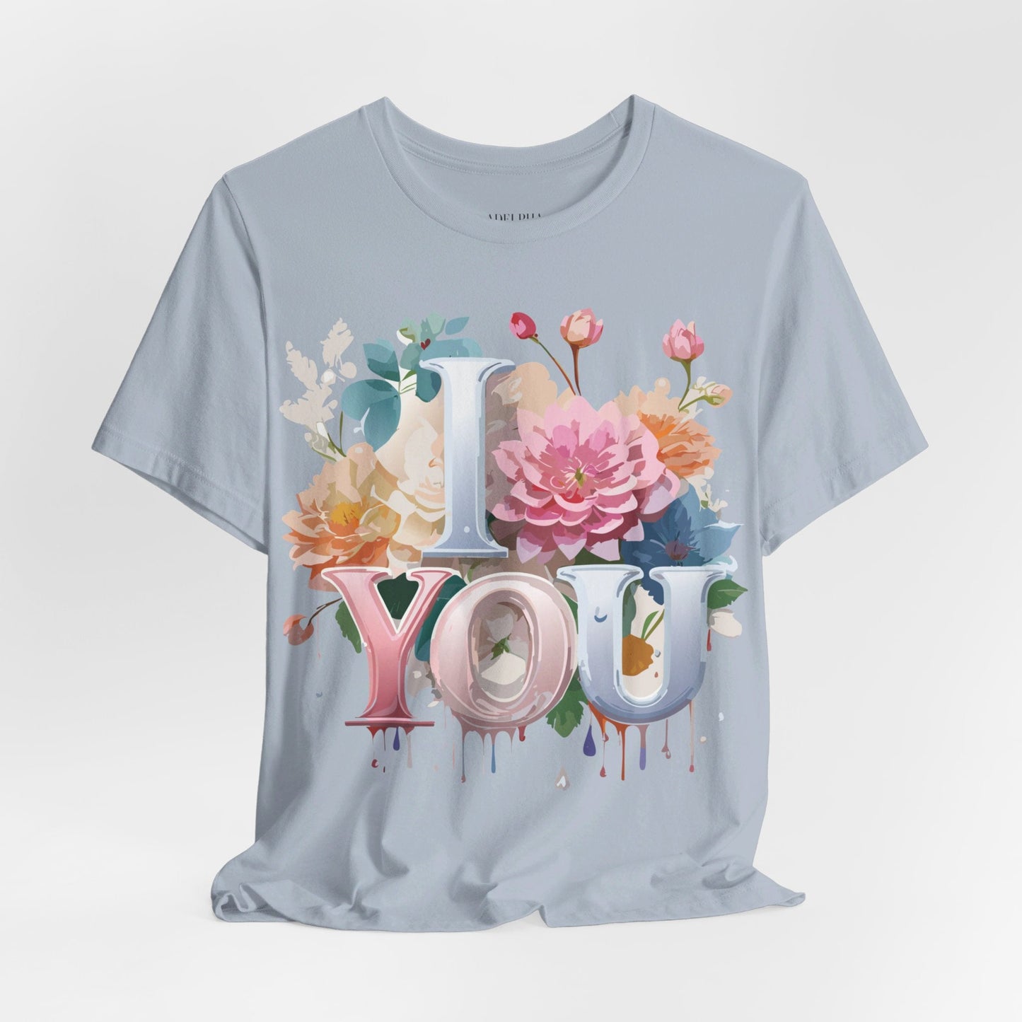 Valentine Day Graphic Unisex 100 Cotton Vintage Artwork with Love and Flower Design Tee 8