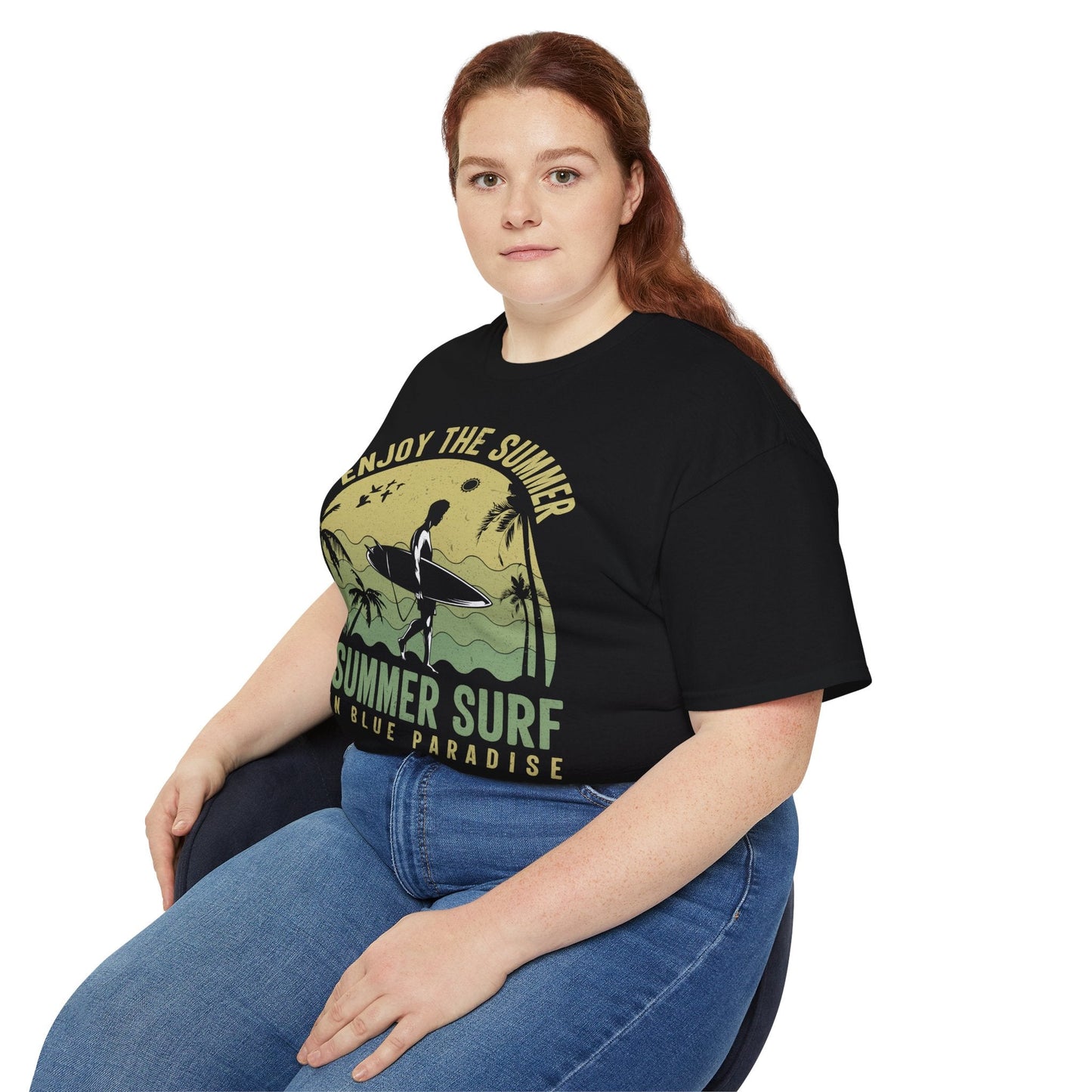 Summer Surf Art Design T Shirt TeeGallery Gildan 2000 Unisex Cotton Tee Apparel Collection