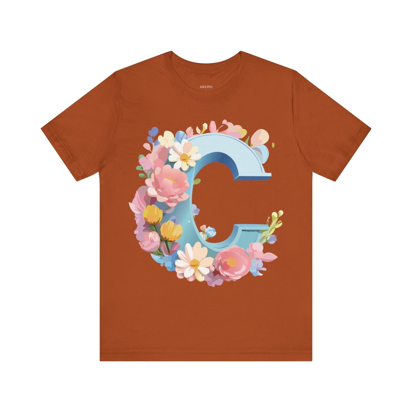 Letter C Graphic Tee Unisex Jersey Short Sleeve Premium Adelpha Artwork Vintage Inspired Casual Wear