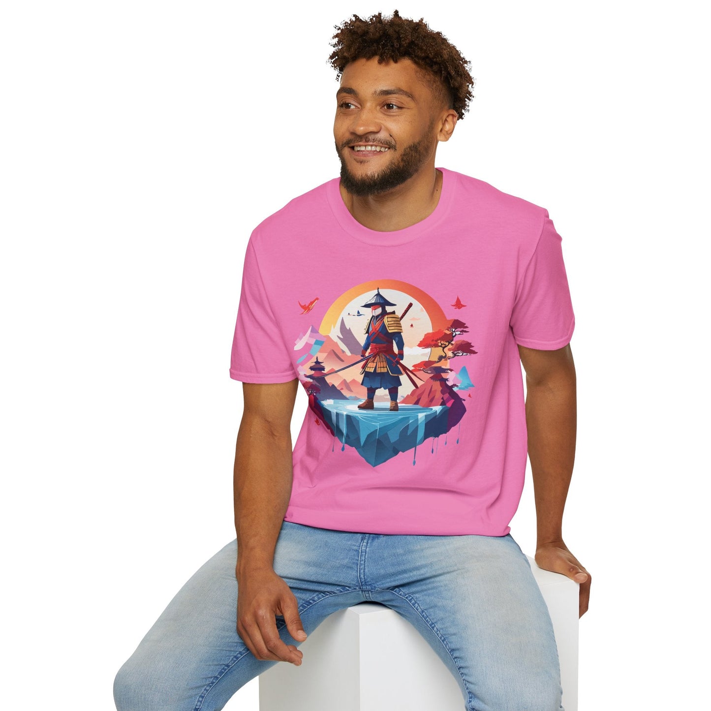 Samurai Shirt Unisex Softstyle Tee 100 Percent Ring Spun Cotton Short Sleeve T Shirt Comfort Fit
