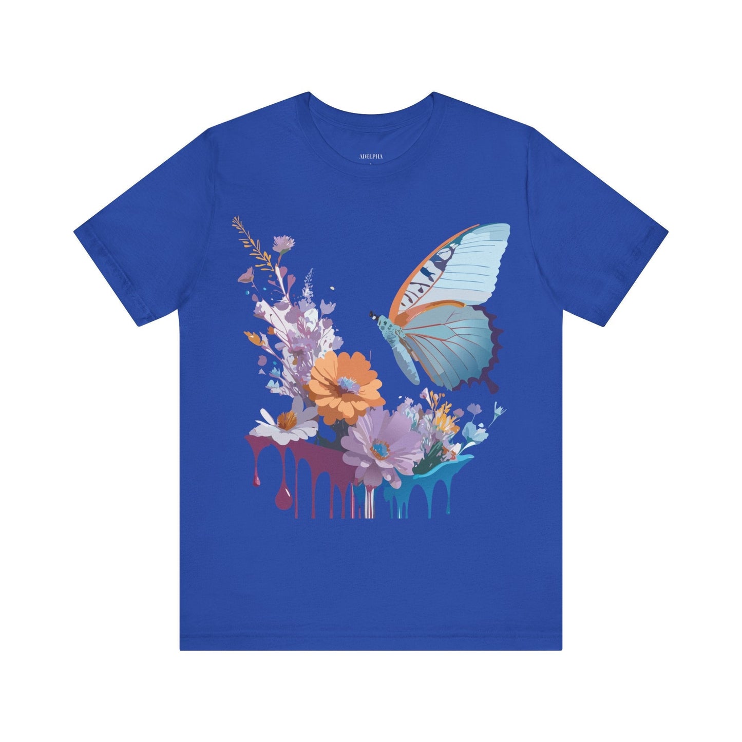 Butterfly Graphic Tee Unisex Jersey Short Sleeve Vintage Inspired Adelpha Art