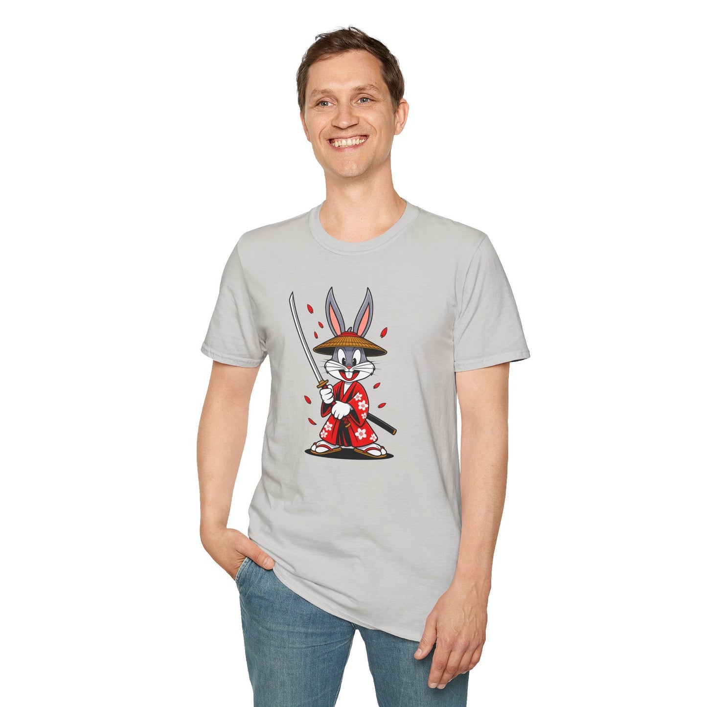 Bugs Bunny Graphic T Shirt Unisex Gildan Softstyle 64000 Cotton Tee Cartoon Animation Design