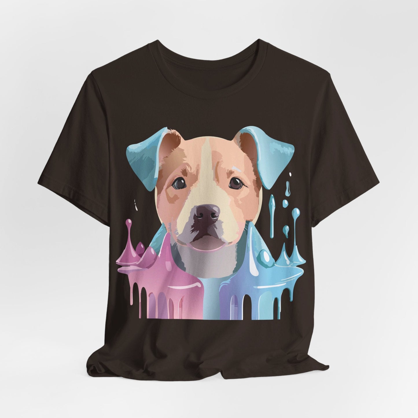 Unisex Dog Graphic Tee With Vintage Inspired Artwork By Adelpha Short Sleeve Shirt
