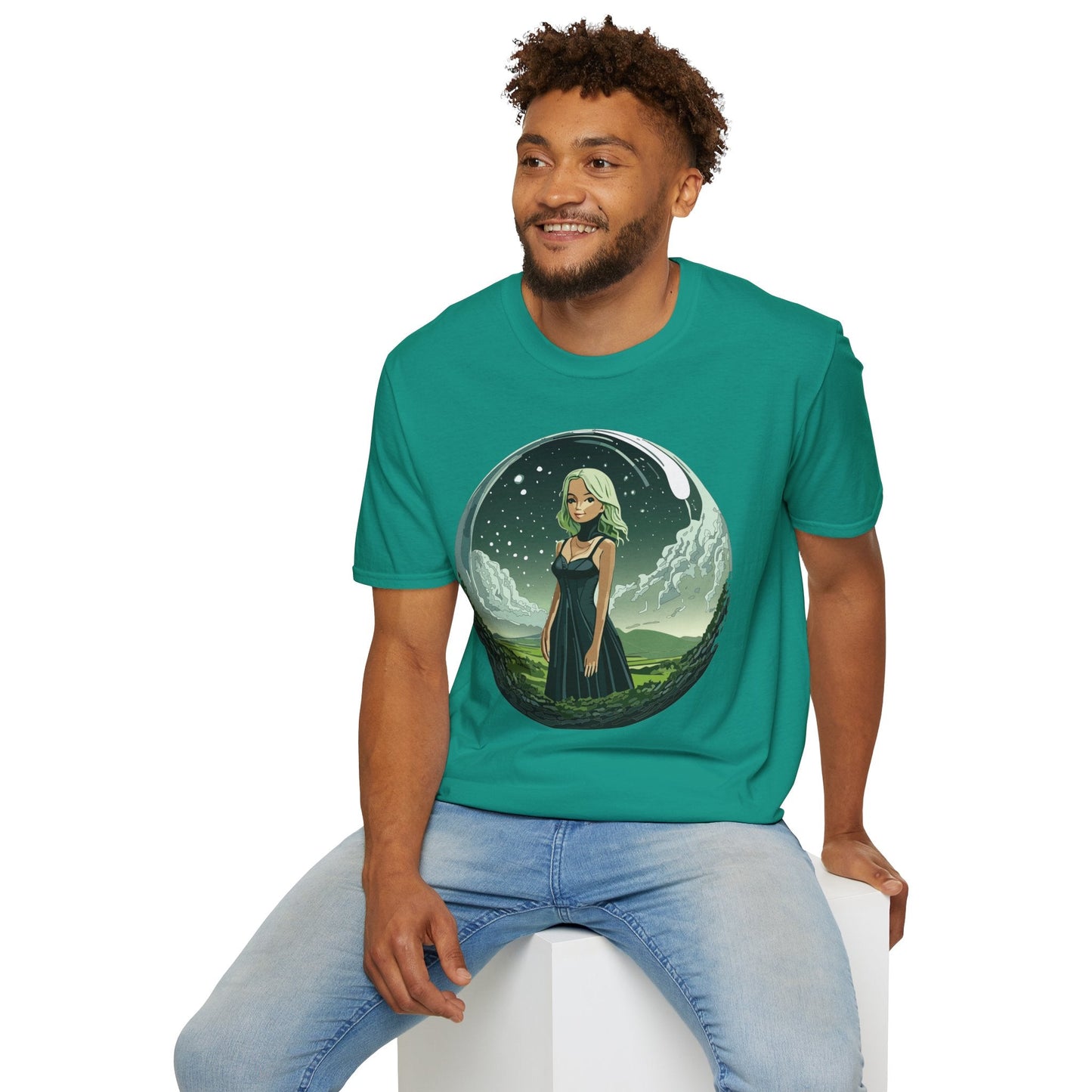 Womens Graphic T Shirt Art Design Tee Ladies Short Sleeve Softstyle 64000 Cotton Ring Spun