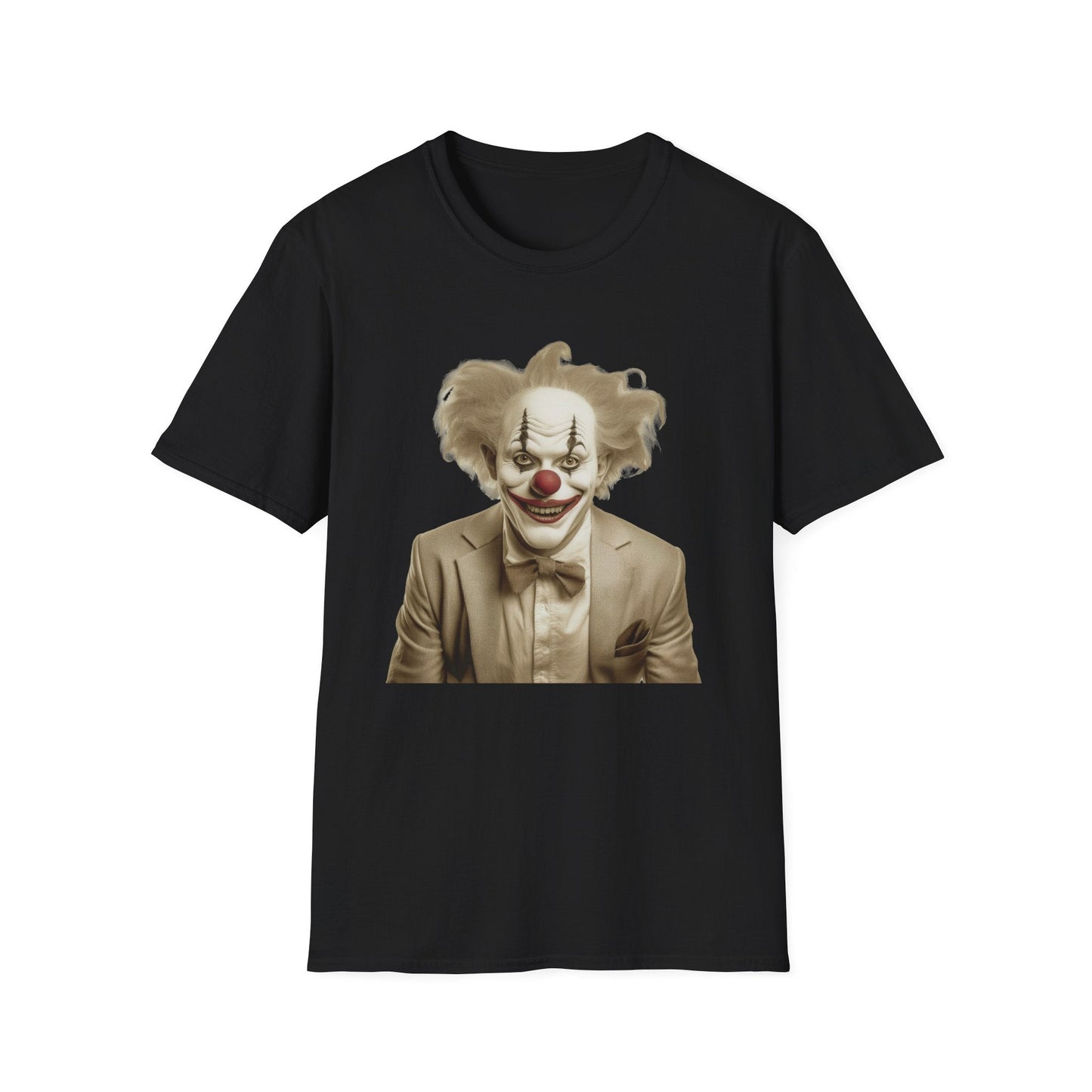 Unisex Clown Shirt Funny Man Circus Tee Softstyle 64000 Cotton Gildan Tee Lightweight Breathable