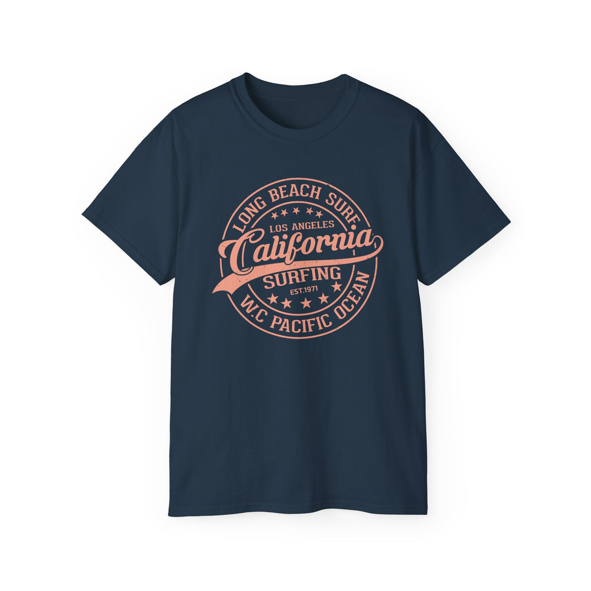California Surfing Logo T-Shirt | Long Beach Pacific Ocean Tee