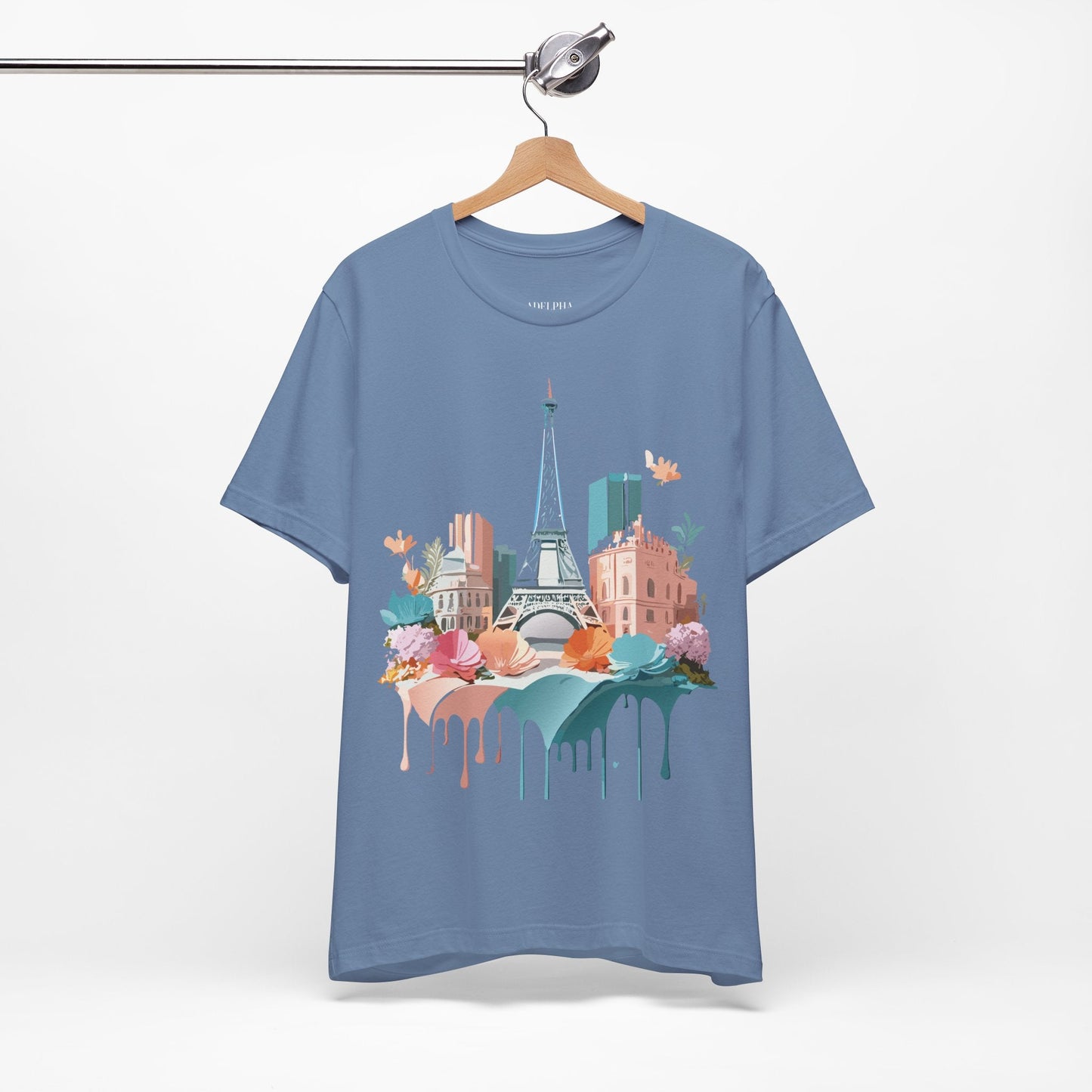 Paris Tourist Shirt Unisex Graphic Tee With Vintage Inspired Artwork By Adelpha Collection