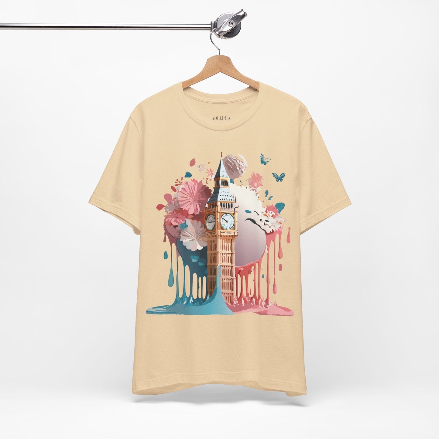 London Tourist Shirt Graphic Tee Unisex Vintage Inspired Artwork By Adelpha Original Collection