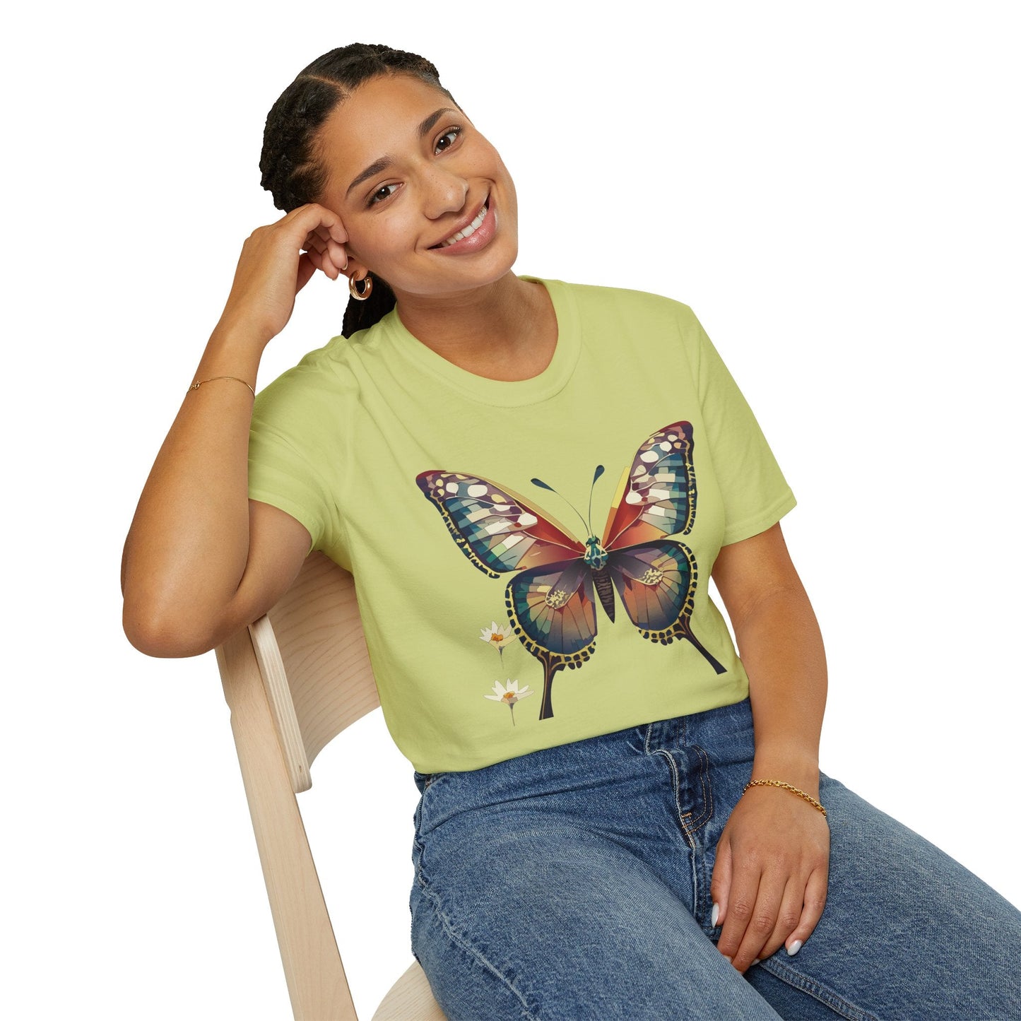 Unisex Butterfly Monarch Shirt Softstyle Tee Gildan 64000 Short Sleeve For Everyday Comfort