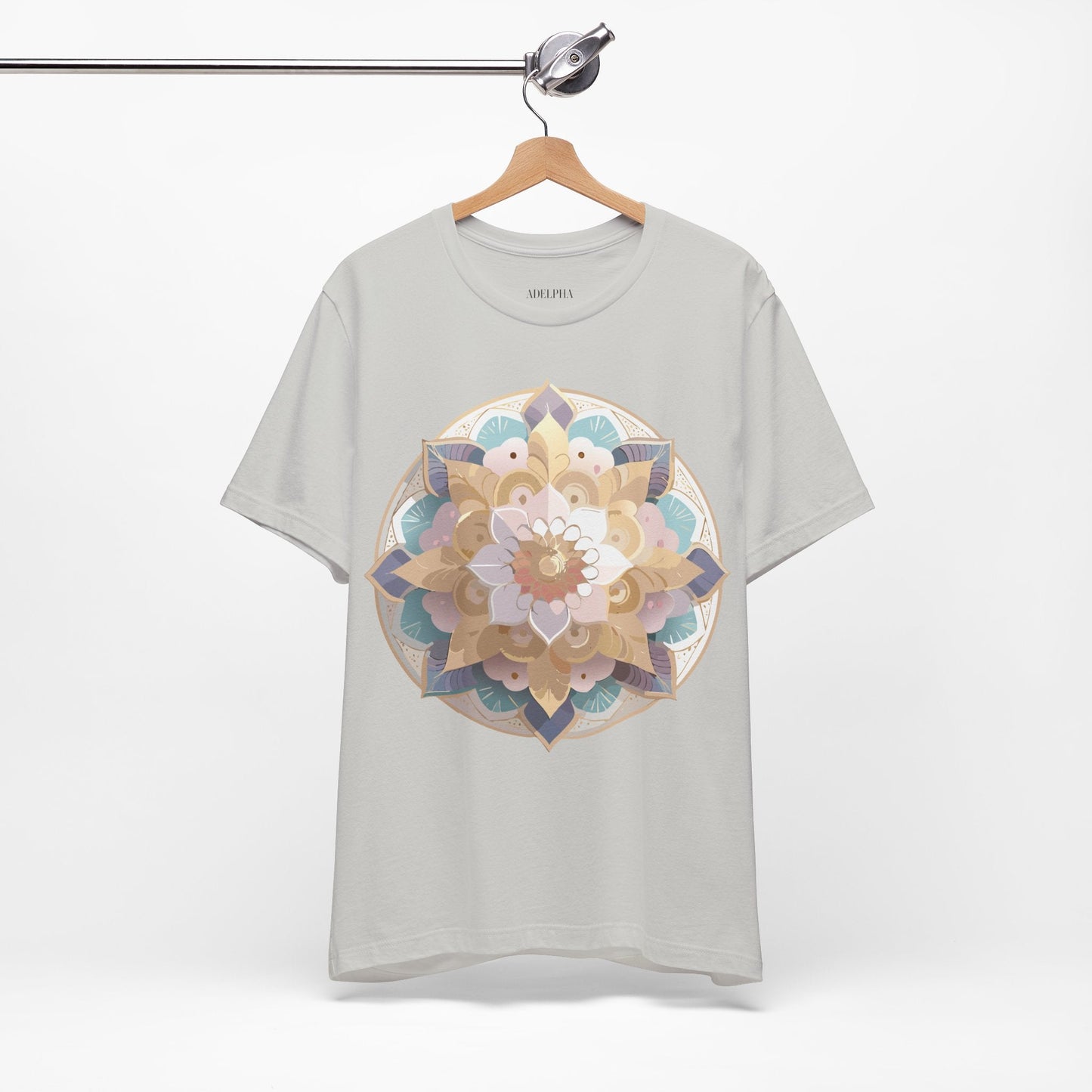Mandala Graphic Tee Unisex Jersey Short Sleeve Adelpha Art Design Vintage Inspired Artwork