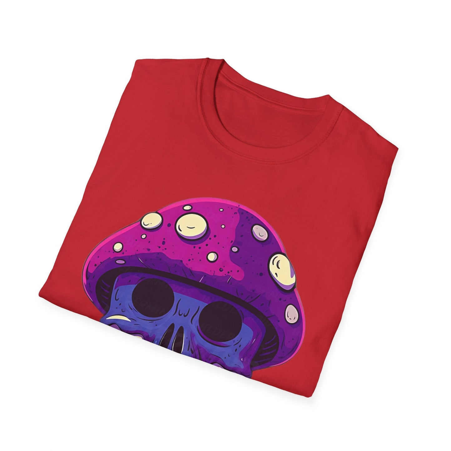 Funny Mashroom Graphic Unisex Softstyle Cotton With Cartoon Illustration Design 24
